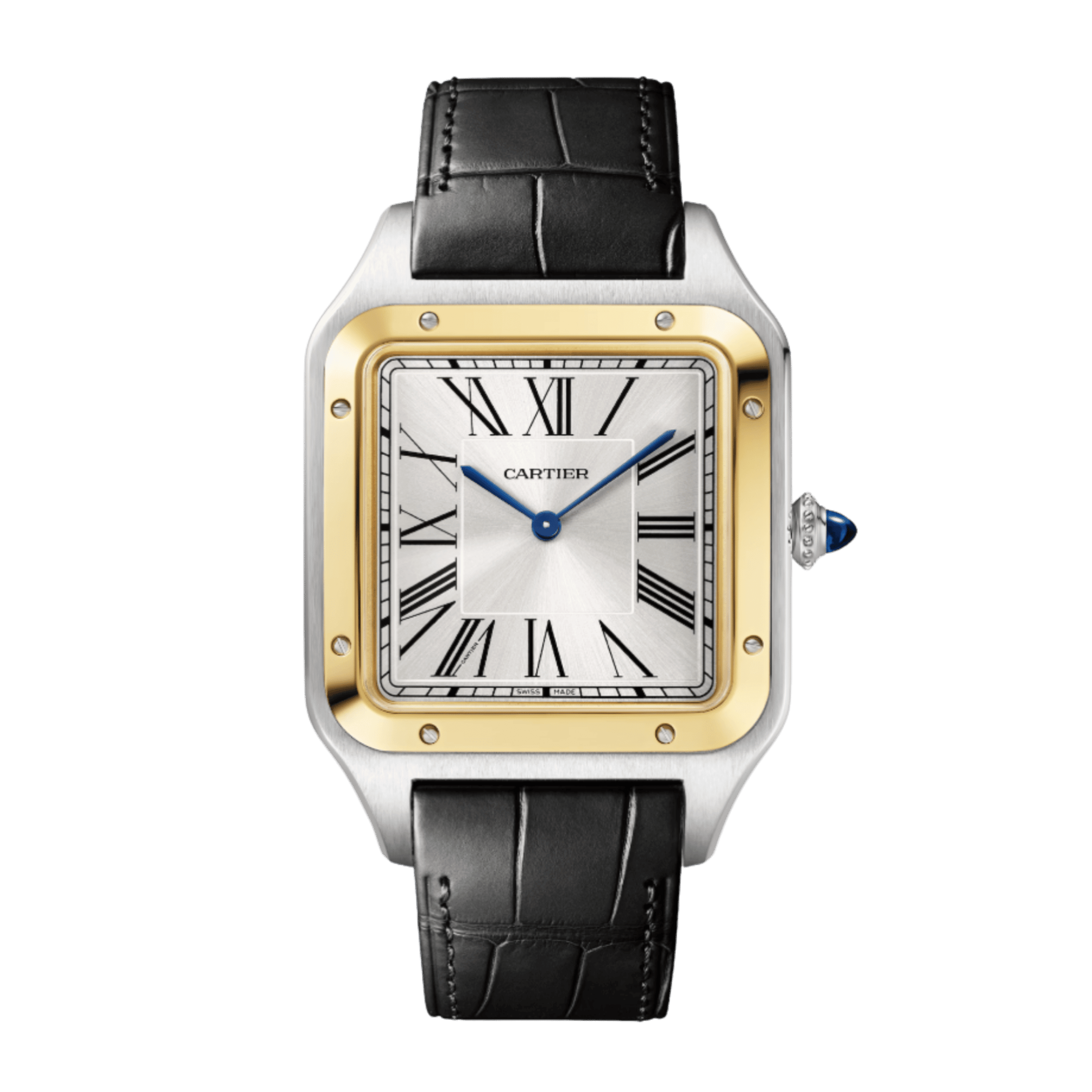 Santos-Dumont Yellow Gold & Steel Silver Dial 33mm Product Image