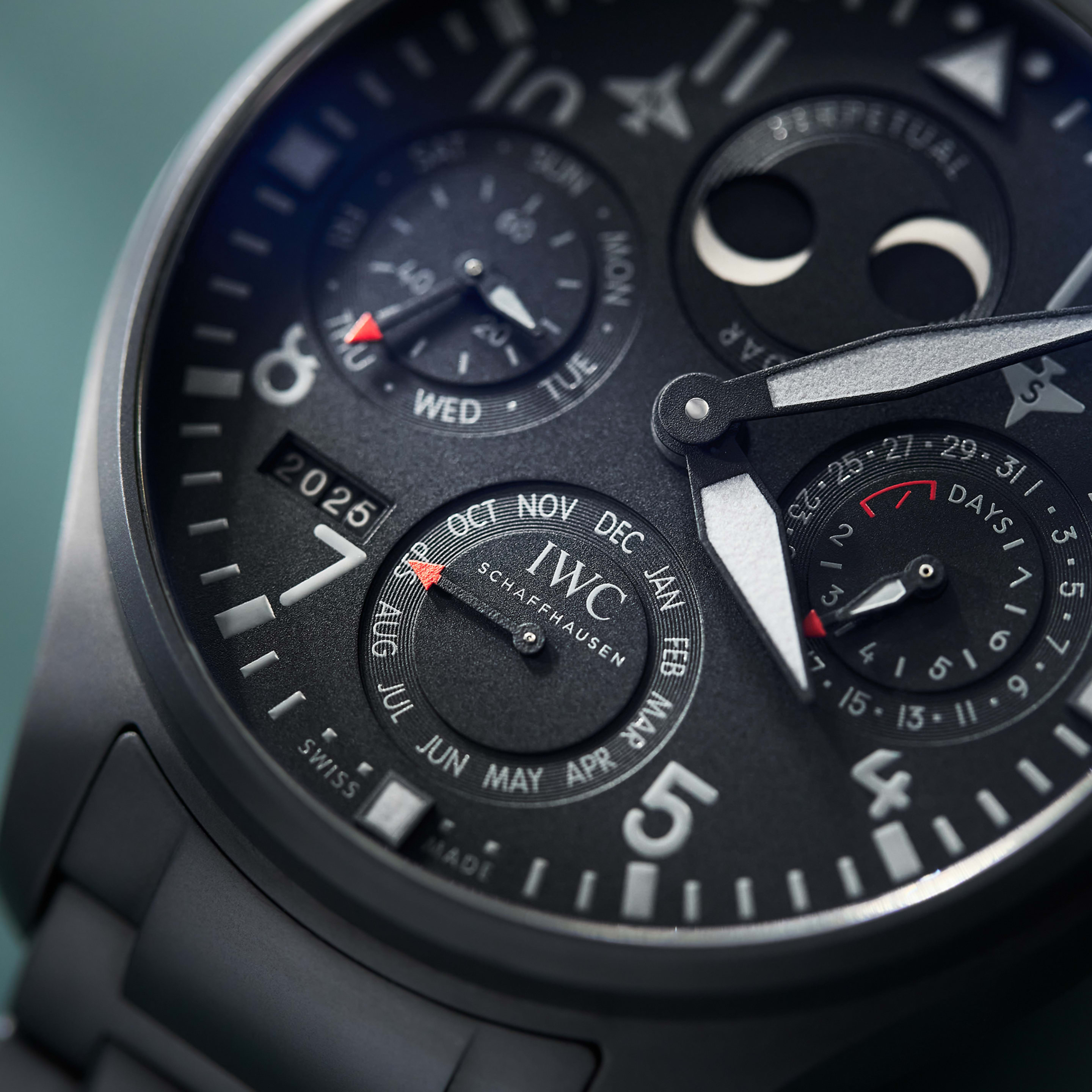 Big Pilot's Watch Perpetual Calendar Top Gun Ceratanium Black Dial 46mm Product Image