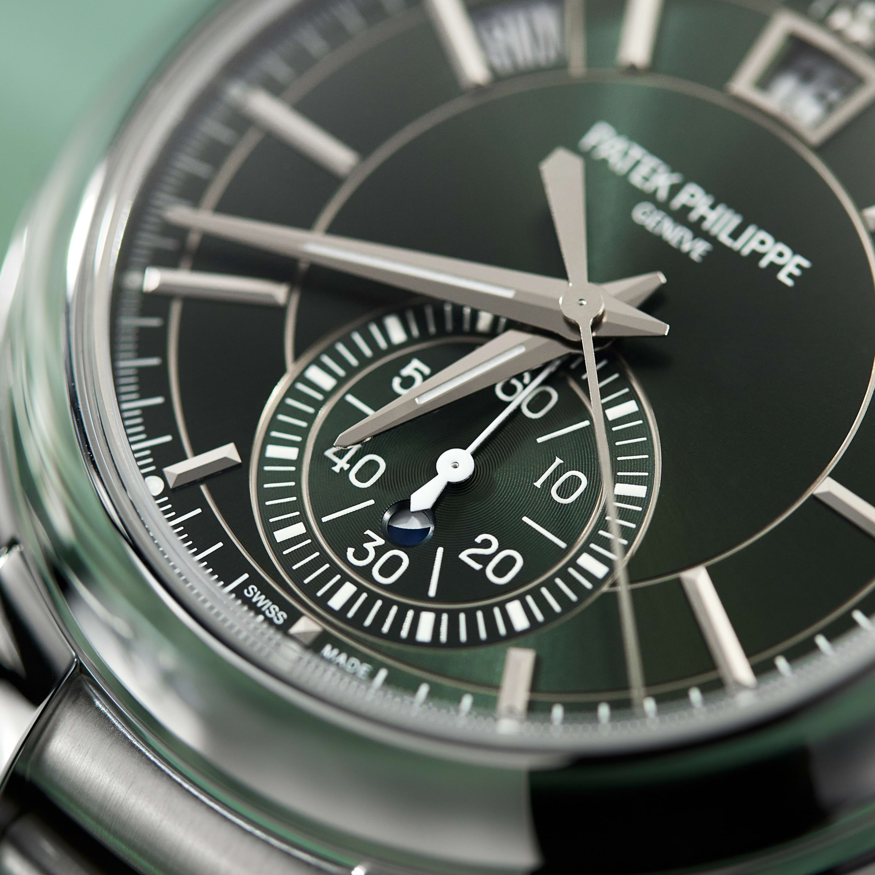 Annual Calendar Chronograph Steel Green Dial 42mm Product Image