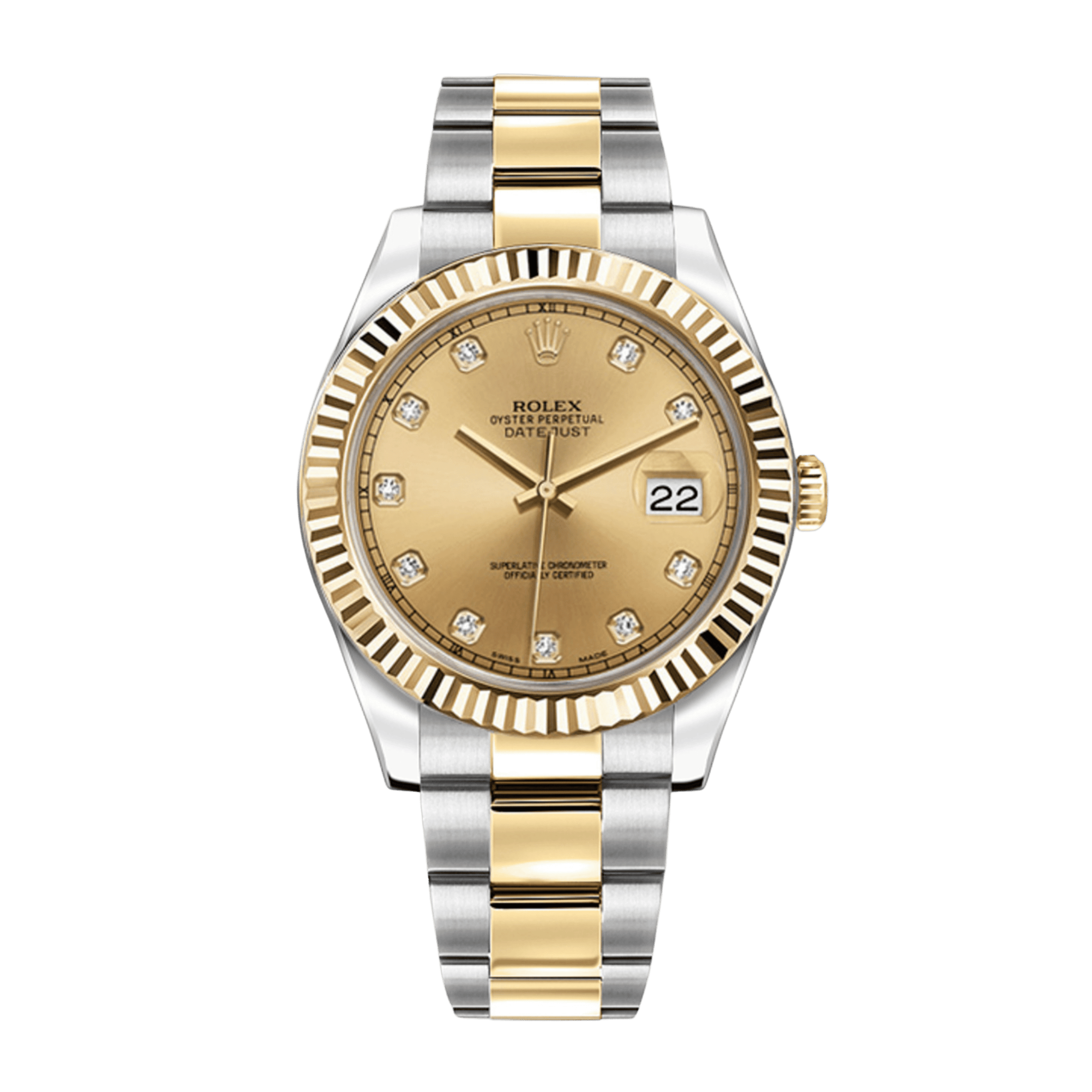 Datejust II Yellow Gold & Steel Champagne Dial 41mm Product Image