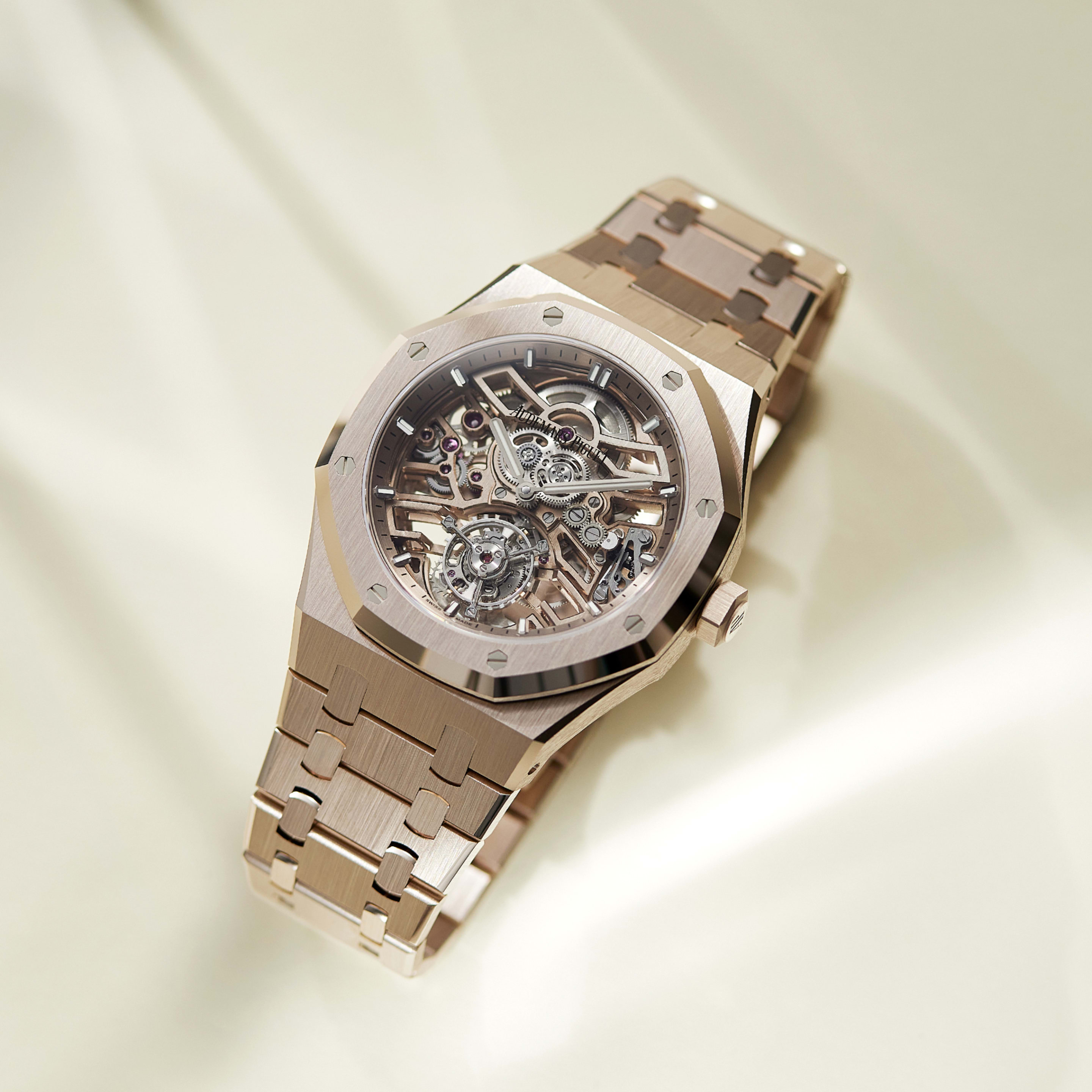 Audemars Piguet Royal Oak Flying Tourbillon Openworked Sand Gold