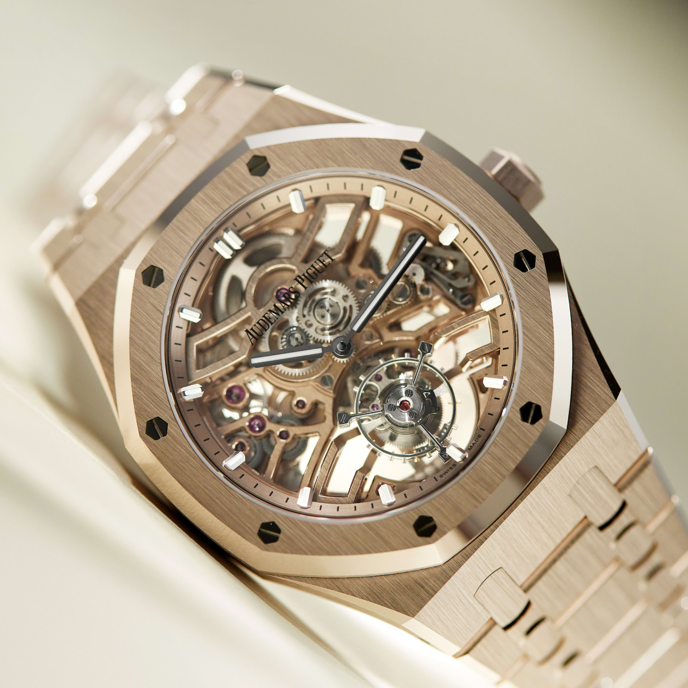 Audemars Piguet Royal Oak Flying Tourbillon Openworked Sand Gold