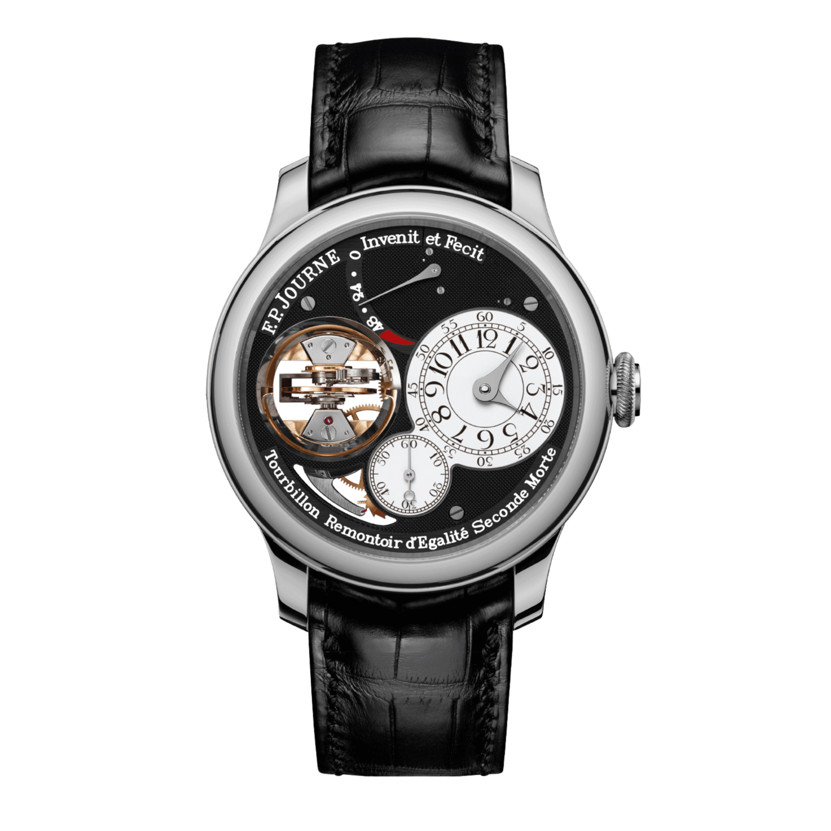 Black Label Vertical Tourbillon Platinum Black Dial 42mm Product Image
