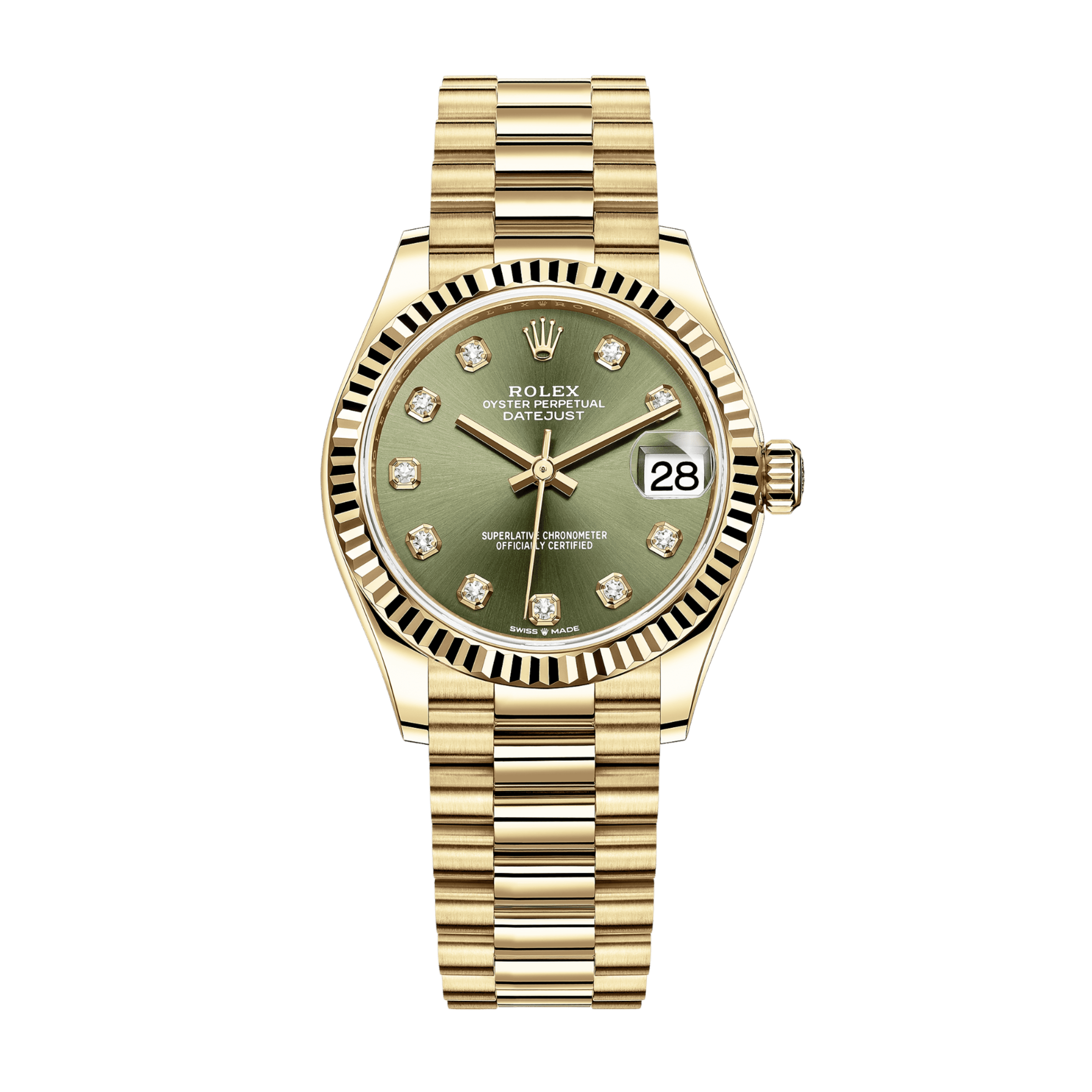 Datejust Yellow Gold Green Dial 31mm Product Image