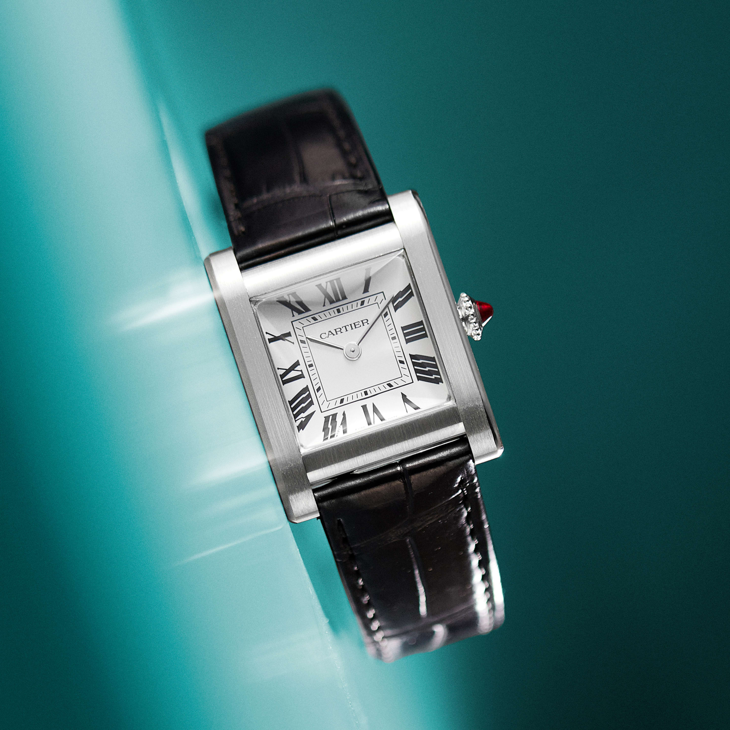 Tank Normale Platinum Silver Dial 25mm Product Image