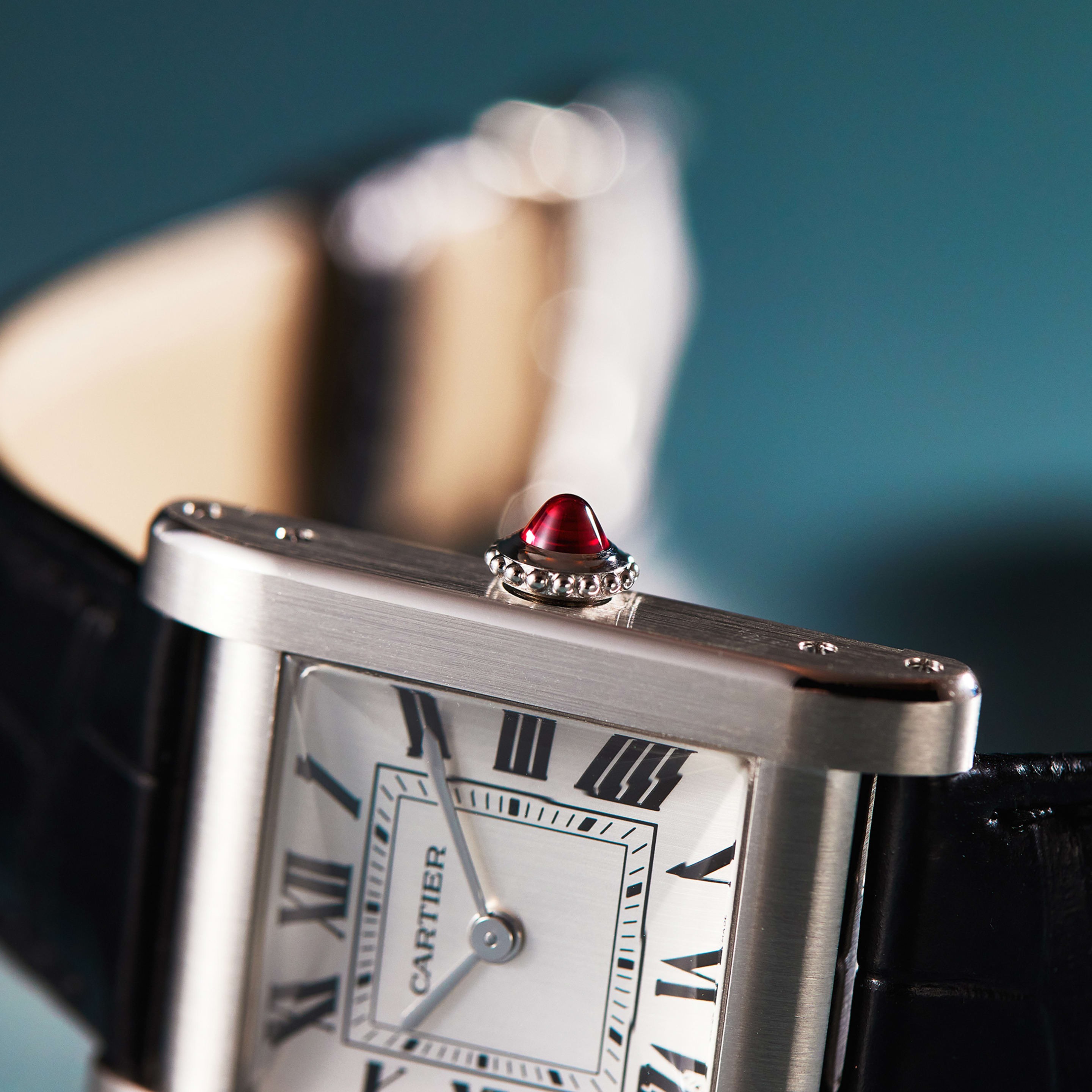 Tank Normale Platinum Silver Dial 25mm Product Image