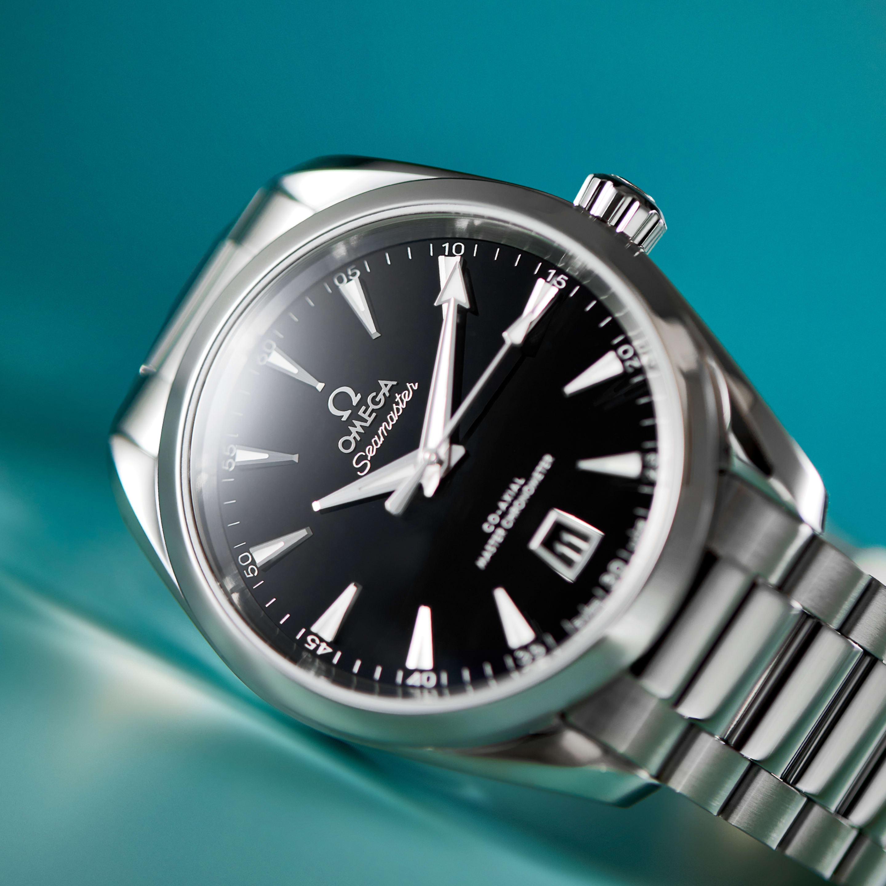 Aqua Terra Steel Black Dial 38mm Product Image