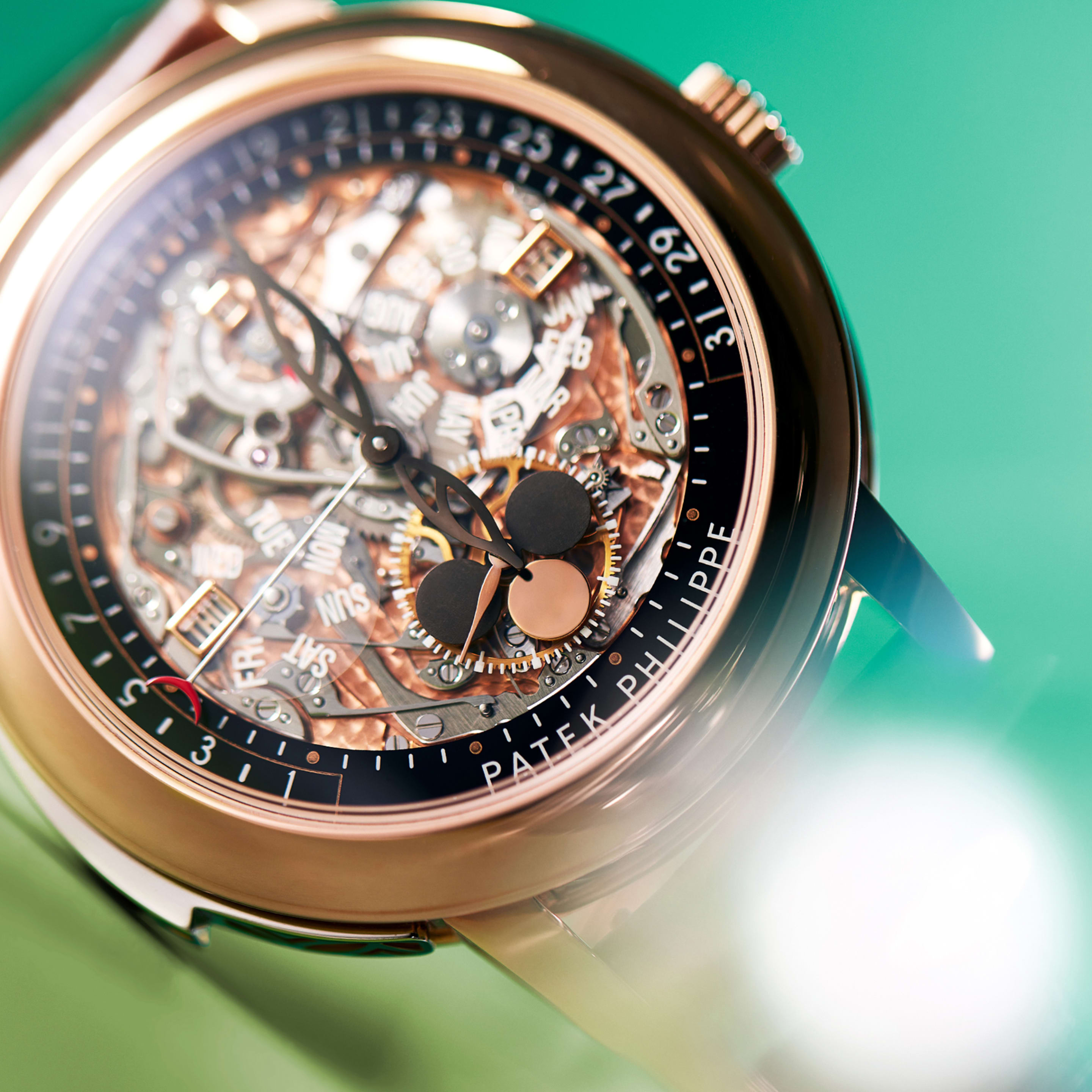Minute Repeater Perpetual Calendar Rose Gold Skeleton Dial 43mm Product Image