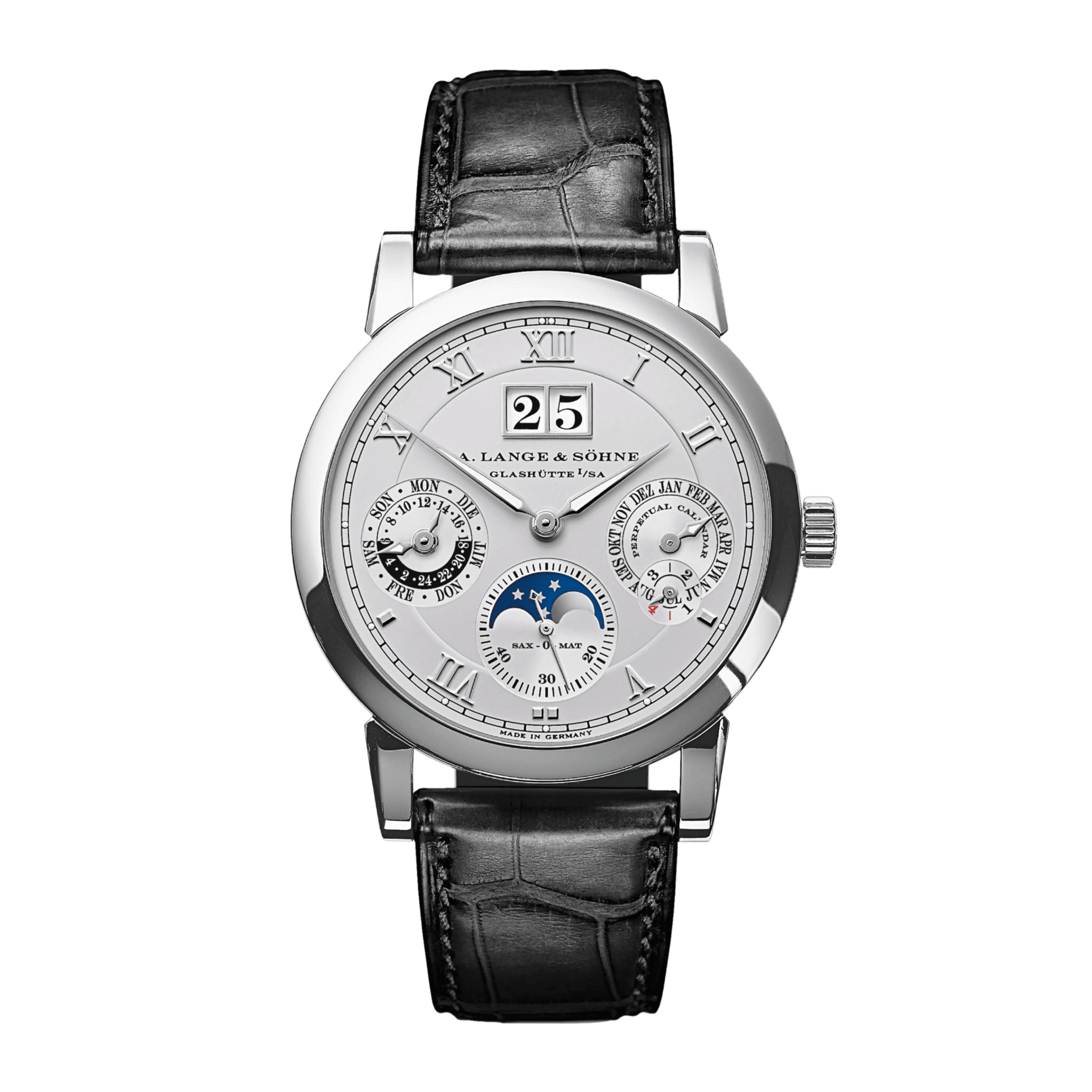 Langematik Perpetual Platinum Silver Dial 38mm Product Image