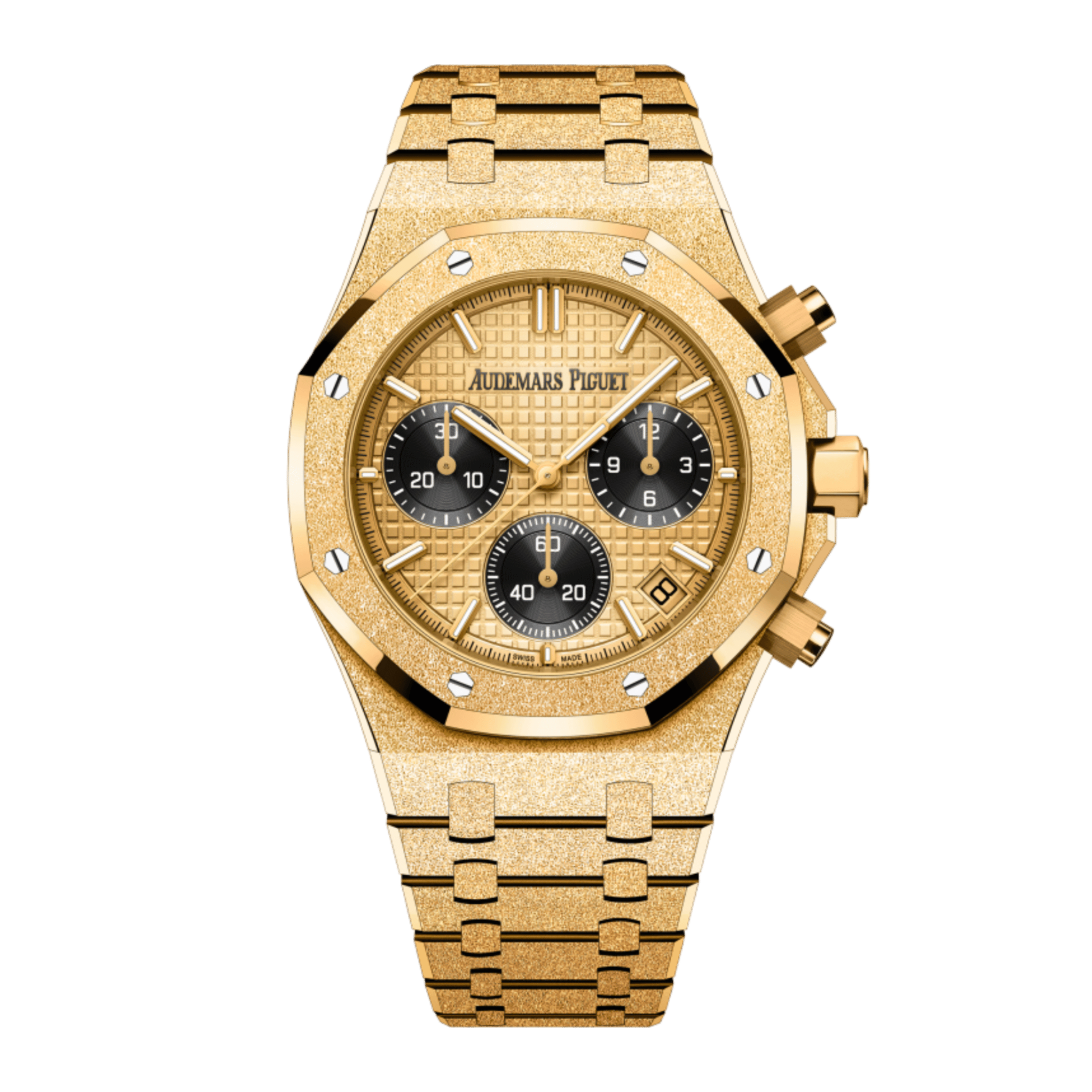 Royal Oak Chronograph Frosted Yellow Gold Champagne Dial 41mm Product Image