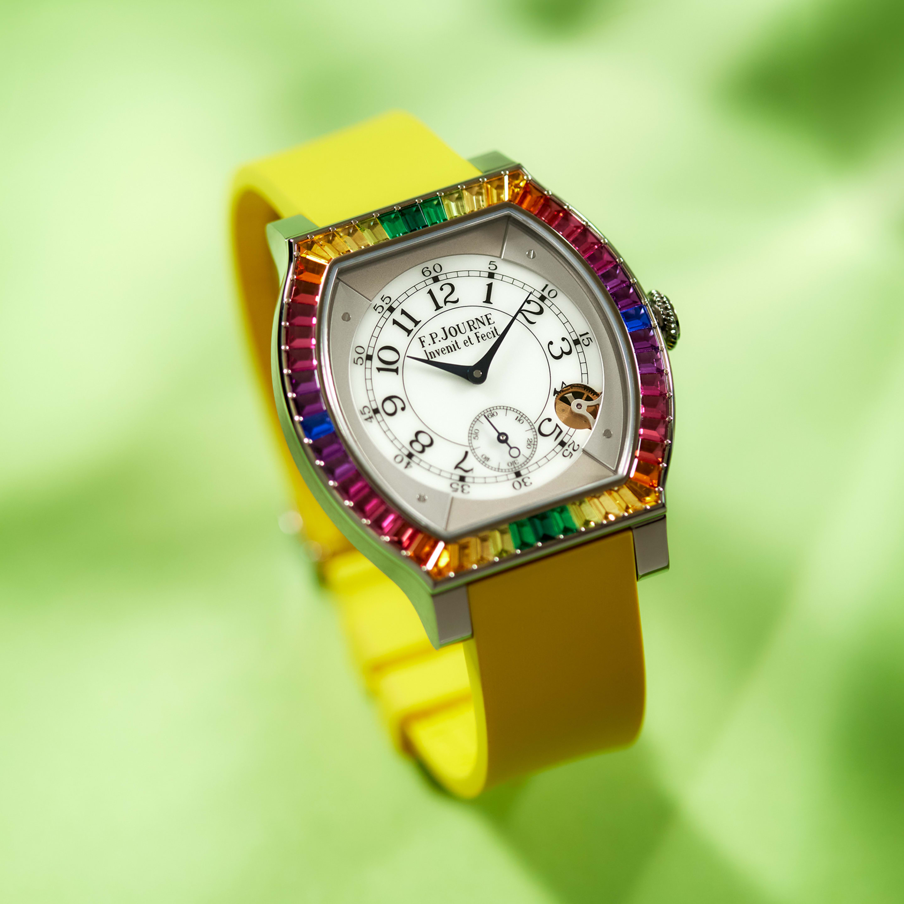 Élégante "Gino's Dream" Titanium Rainbow White Dial 48mm Product Image