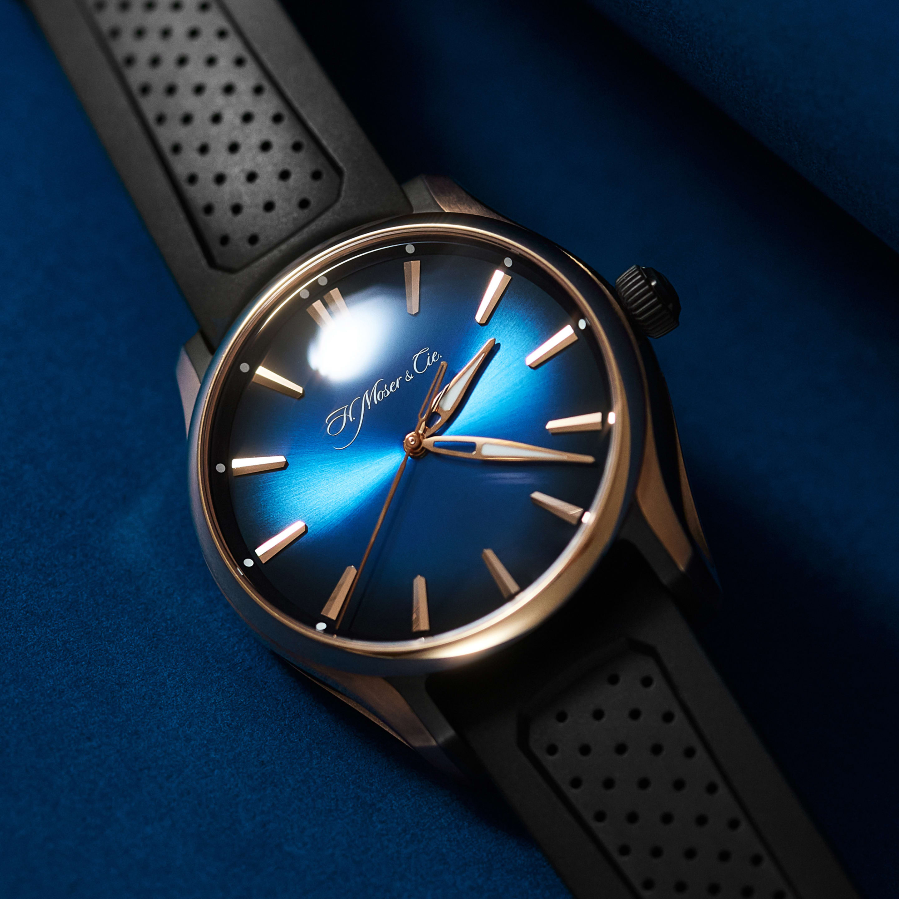 Pioneer Centre Seconds Rose Gold & Titanium Blue Dial 43mm Product Image