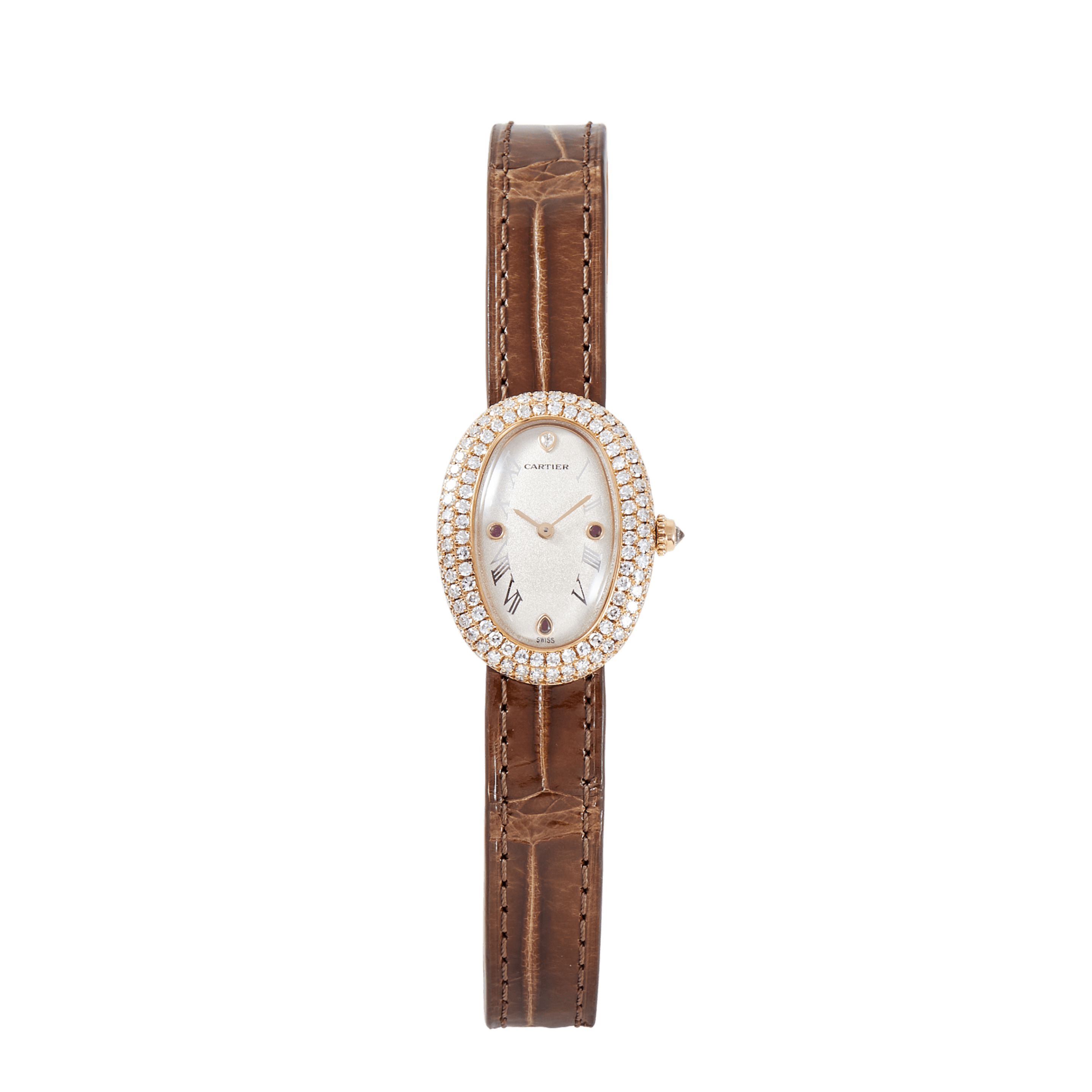 Baignoire Special Edition Yellow Gold Diamond White Dial 23mm Product Image