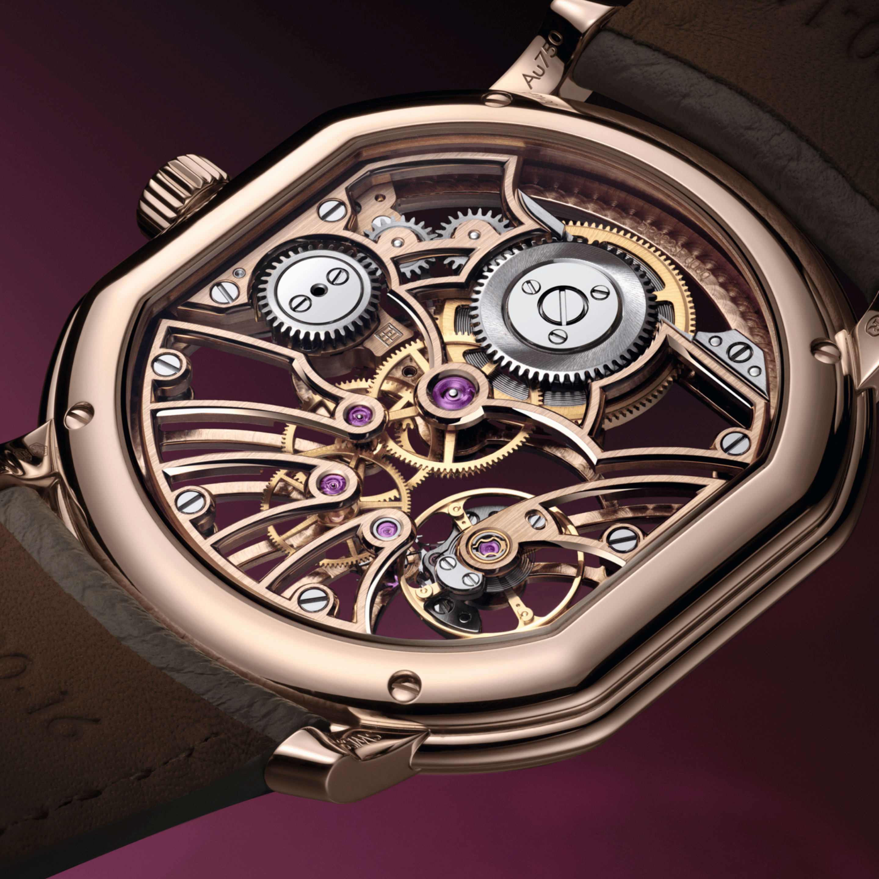 Extra Plat Rose Gold Skeleton Dial 38mm Product Image