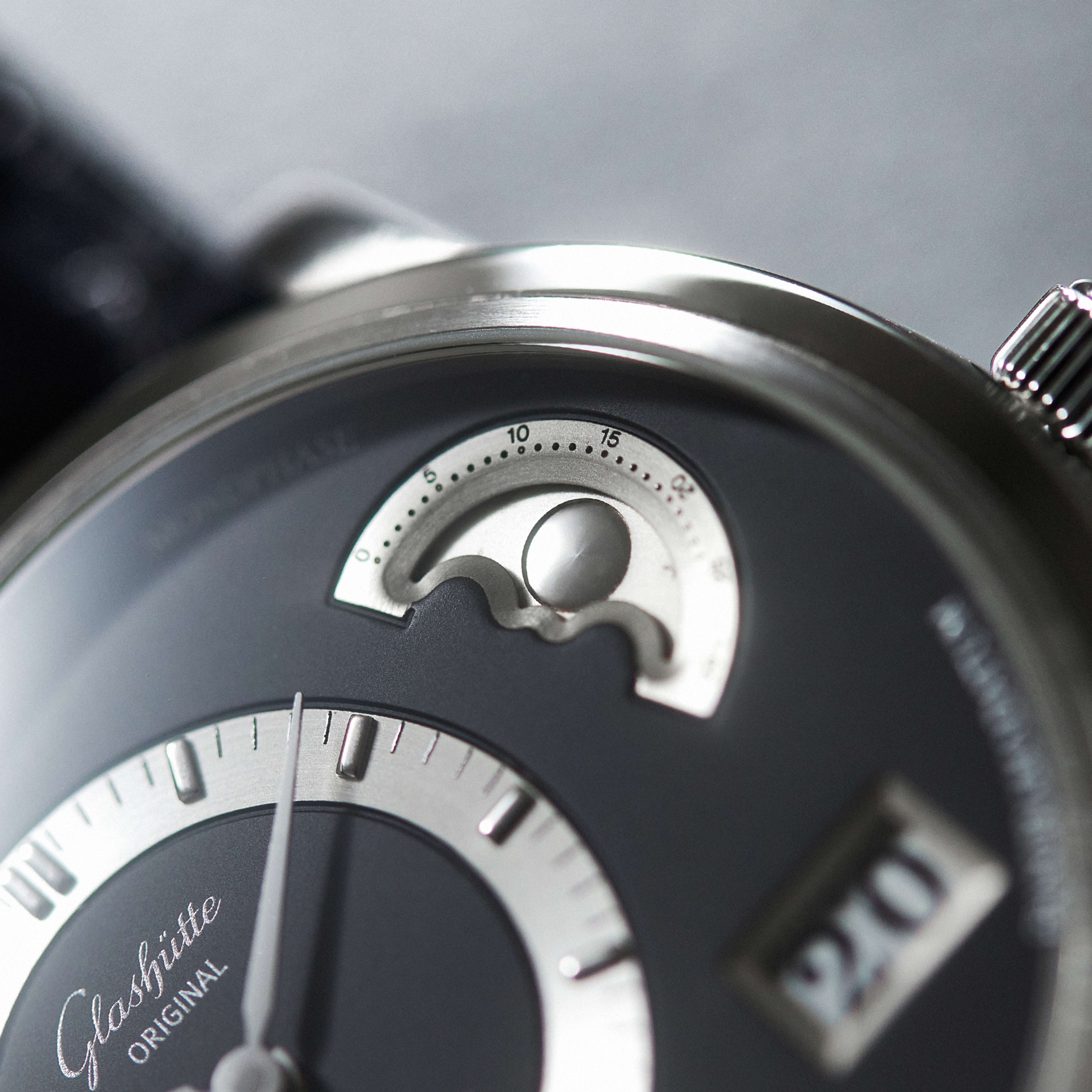PanoMaticLunar Platinum Black Dial 40mm Product Image