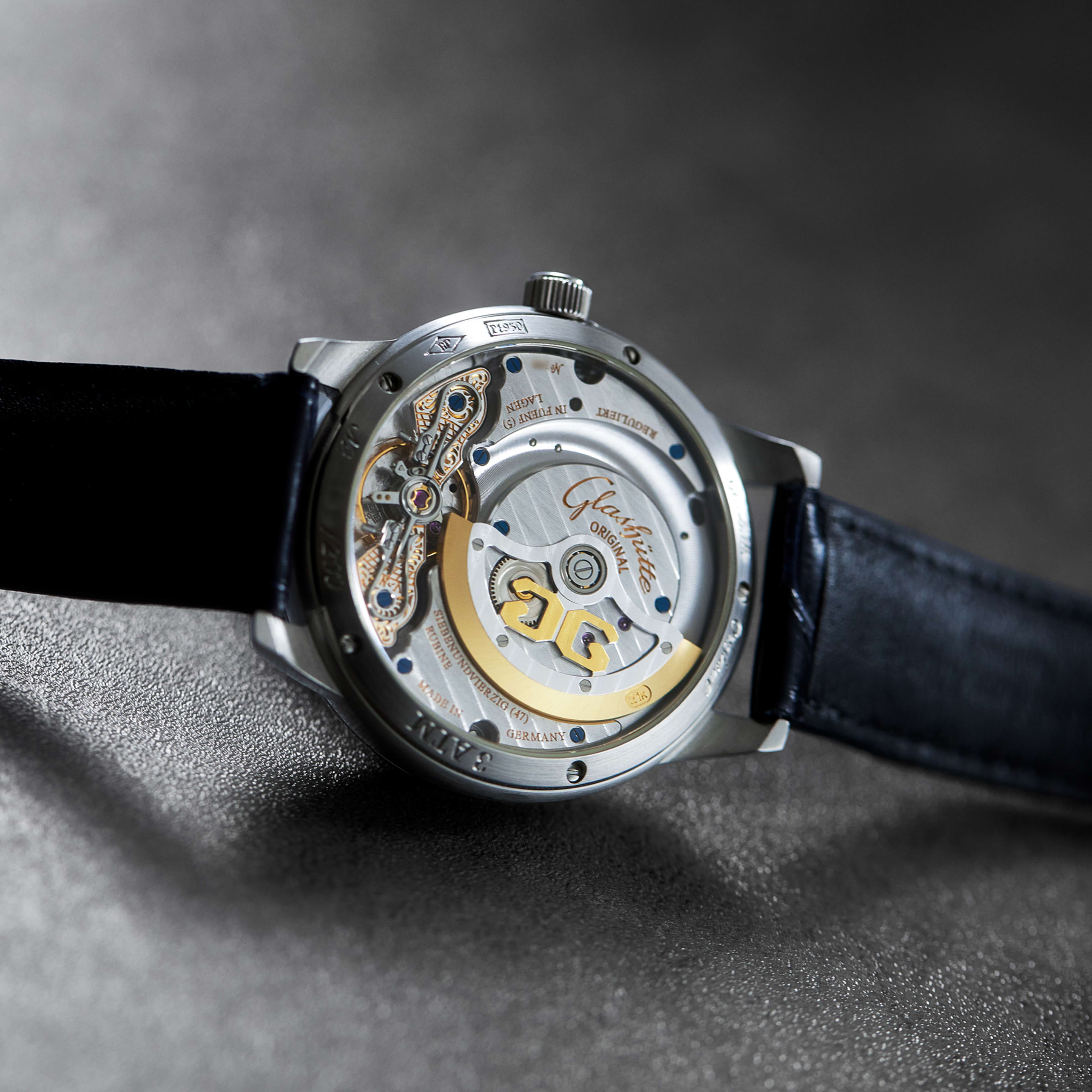 PanoMaticLunar Platinum Black Dial 40mm Product Image