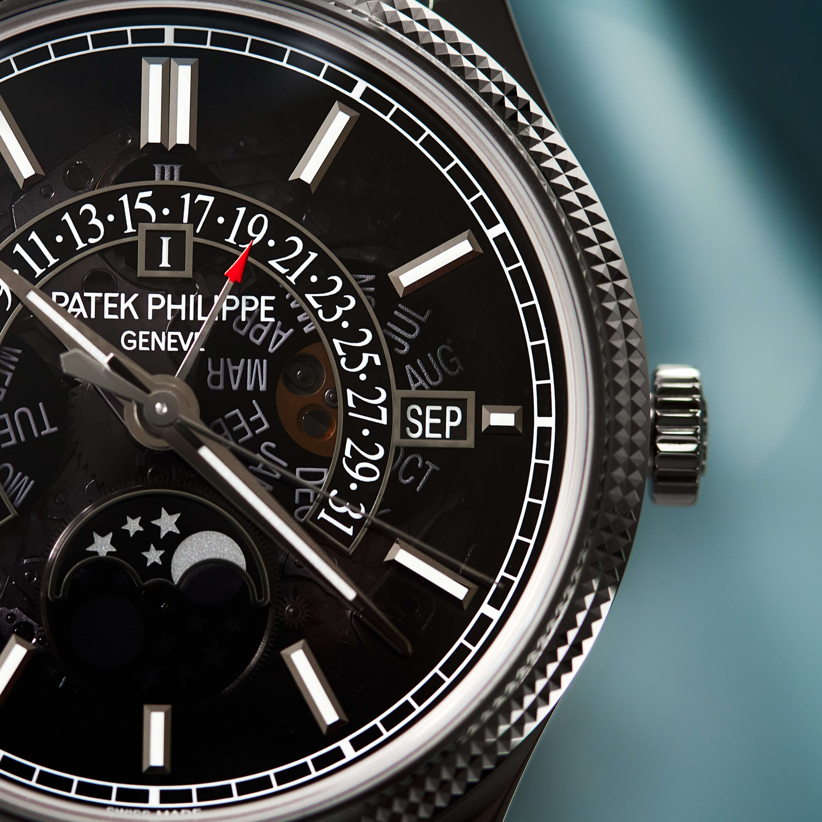 Perpetual Calendar White Gold Grey Skeleton Dial 39mm Product Image