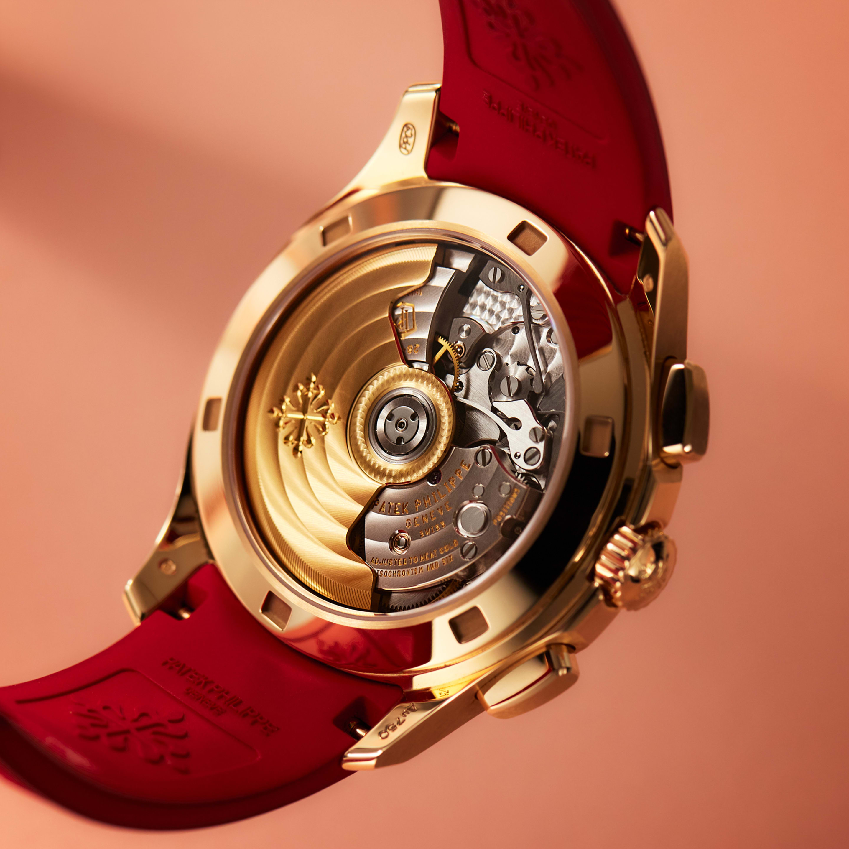 Aquanaut Luce "Rainbow" Chronograph Rose Gold Diamond White Dial 39mm Product Image