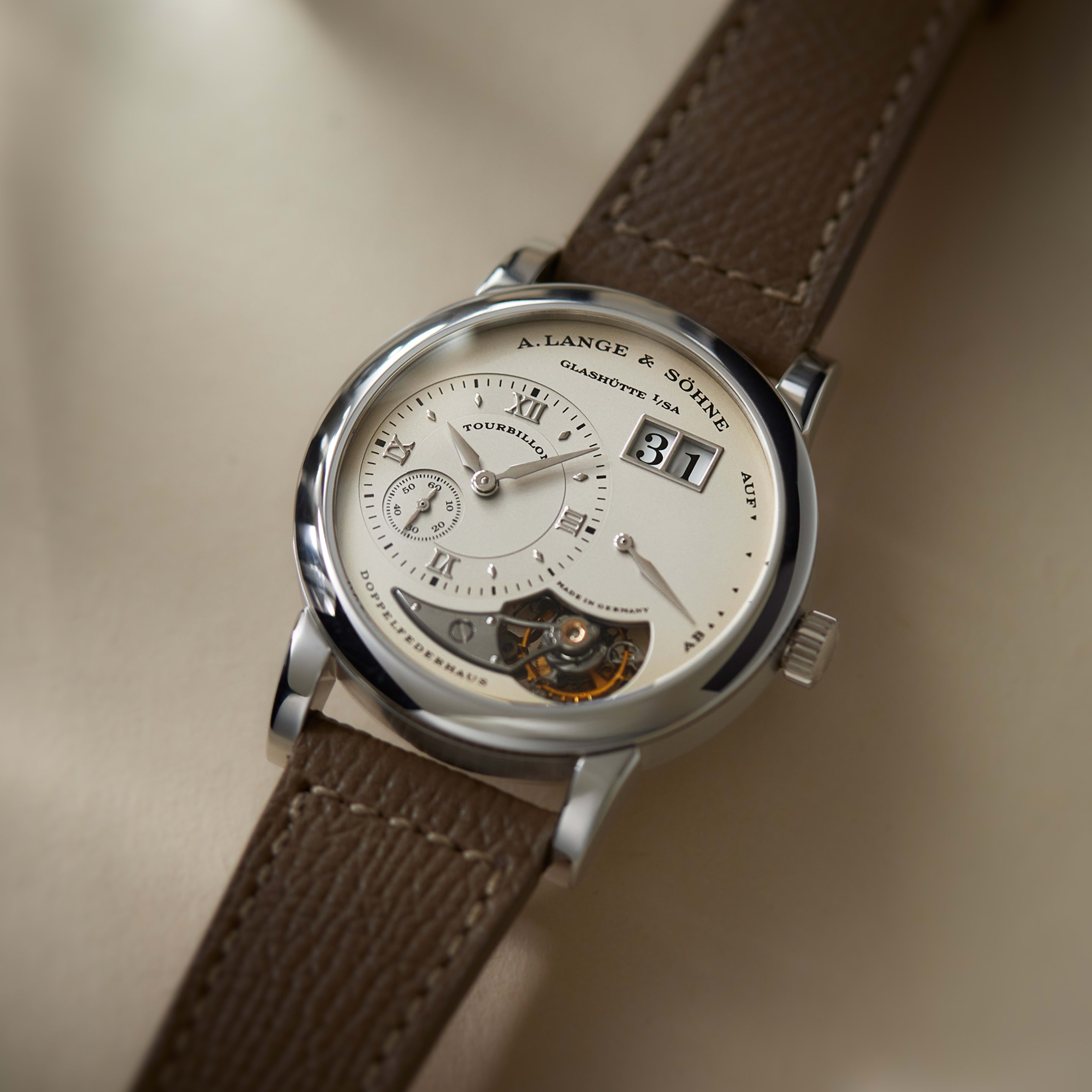 Lange 1 Tourbillon Platinum Silver Dial 38mm Product Image