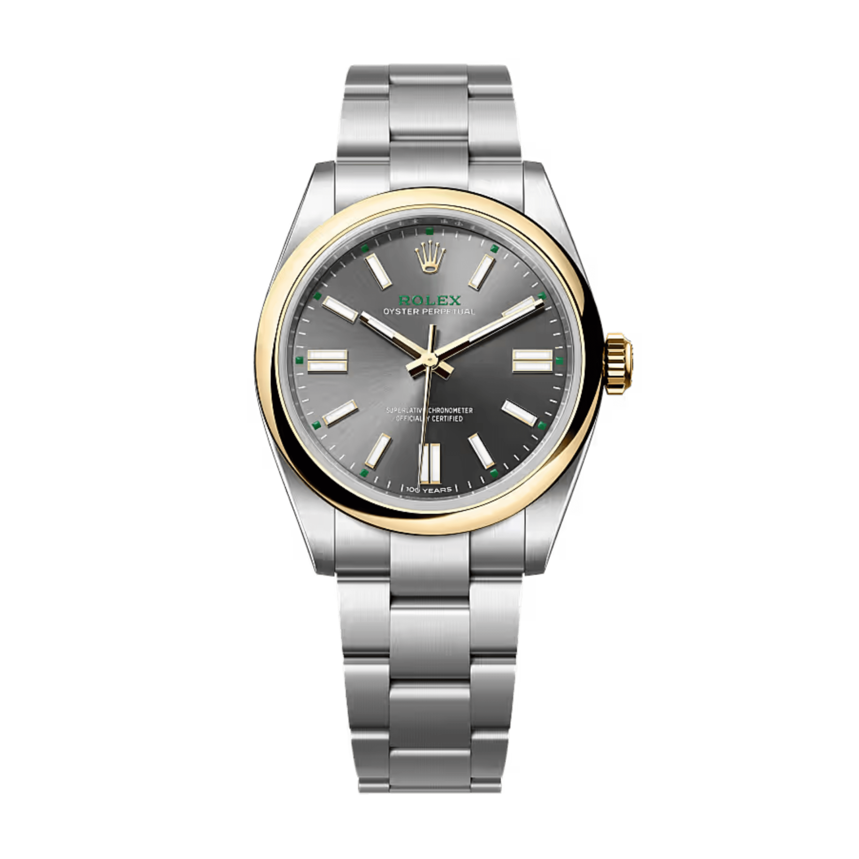Oyster Perpetual "100 Years" Yellow Gold & Steel Grey Dial 41mm Product Image