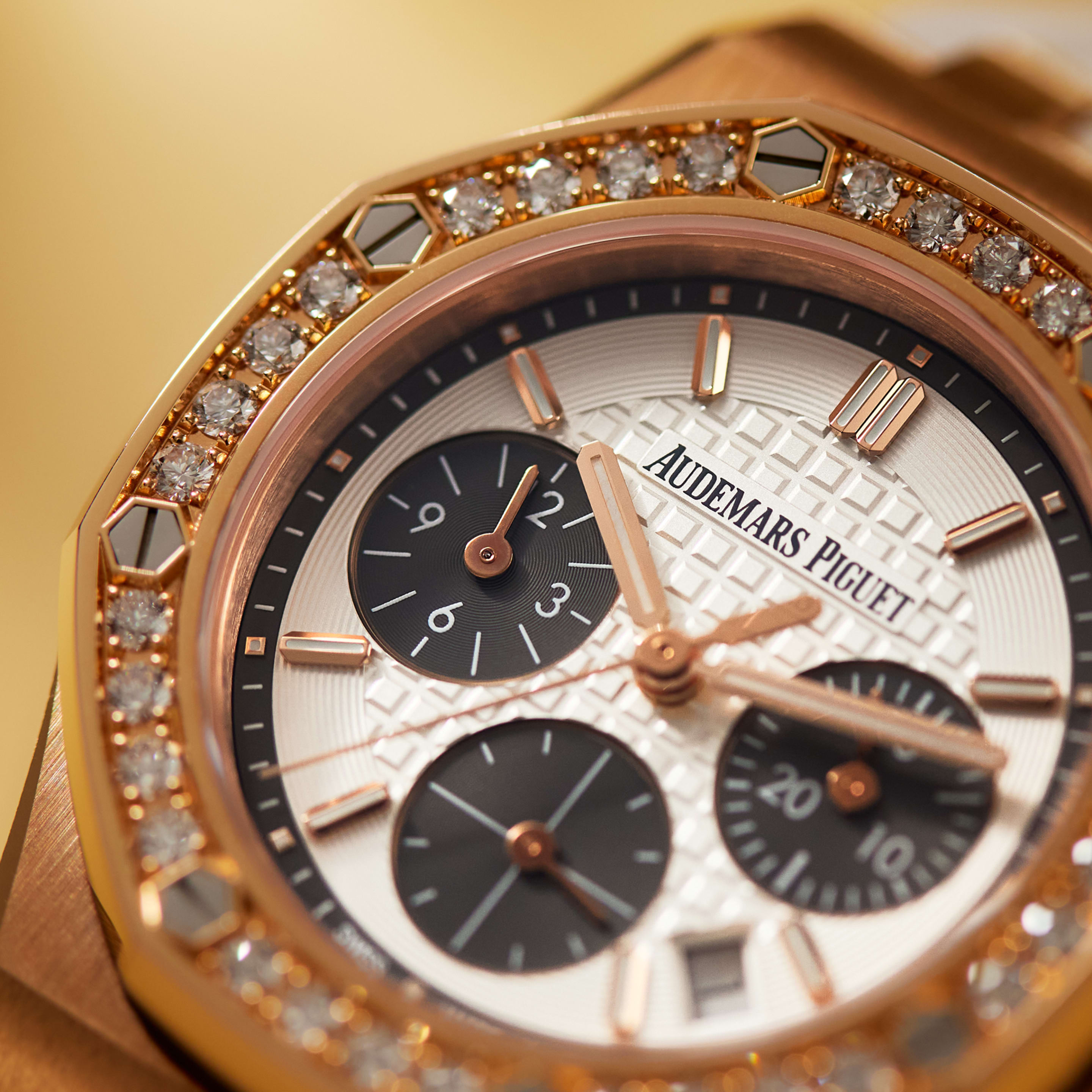 Royal Oak Offshore Rose Gold Diamond Silver Dial 37mm Product Image