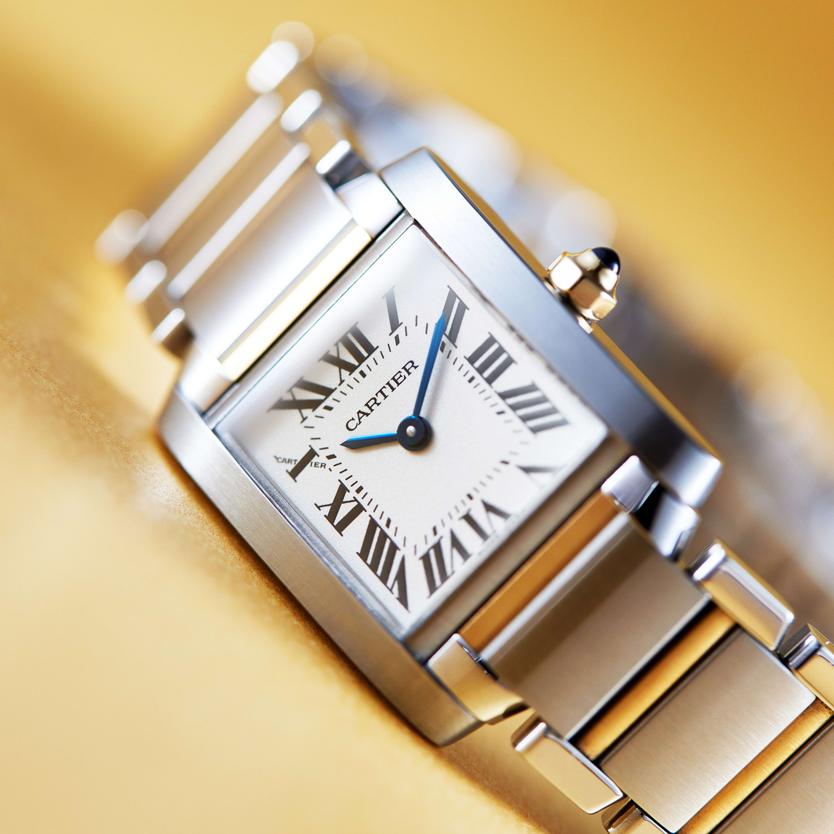 Cartier Tank Française Yellow Gold & Steel White Dial 20mm