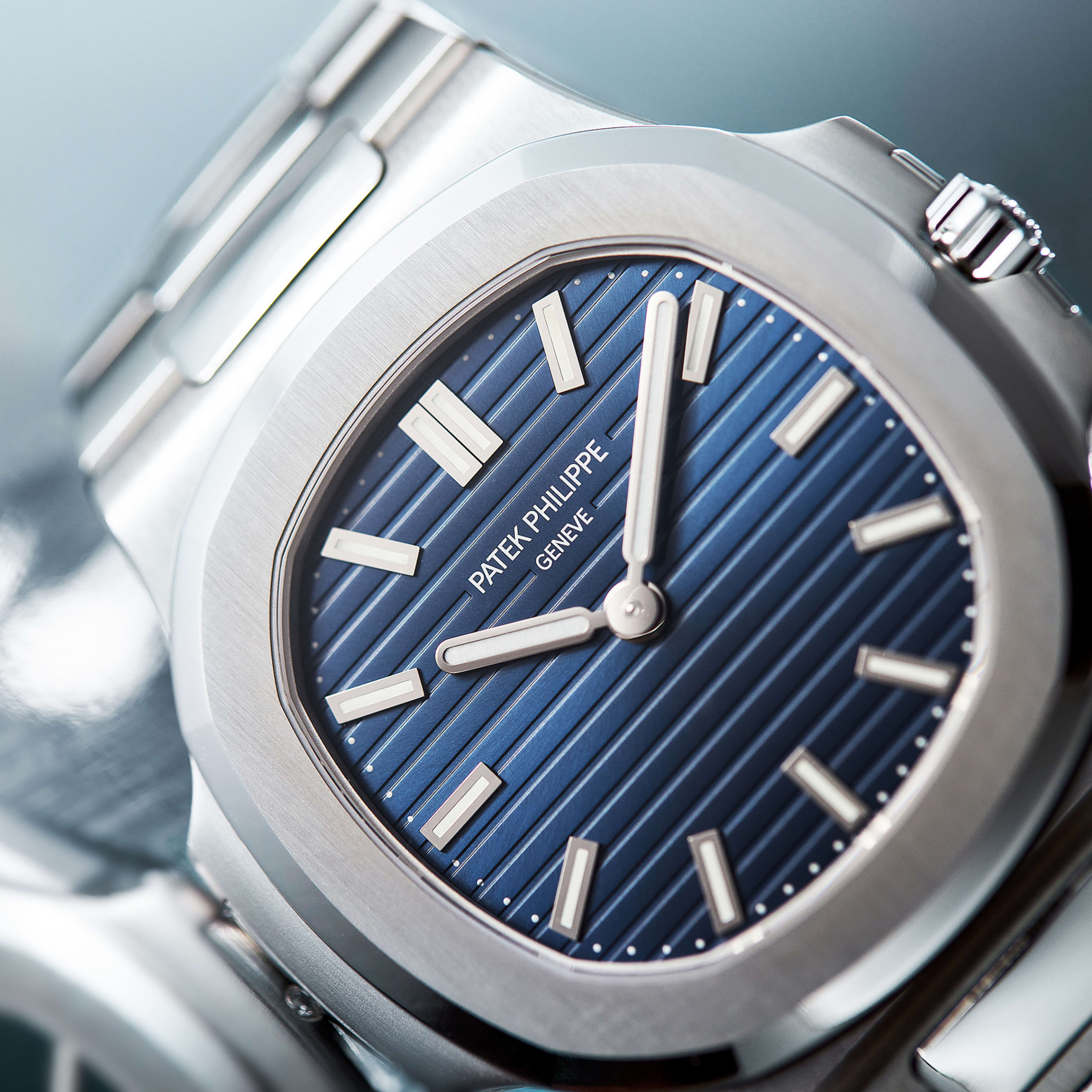 Nautilus "50th Anniversary" Platinum Blue Dial 38mm Product Image