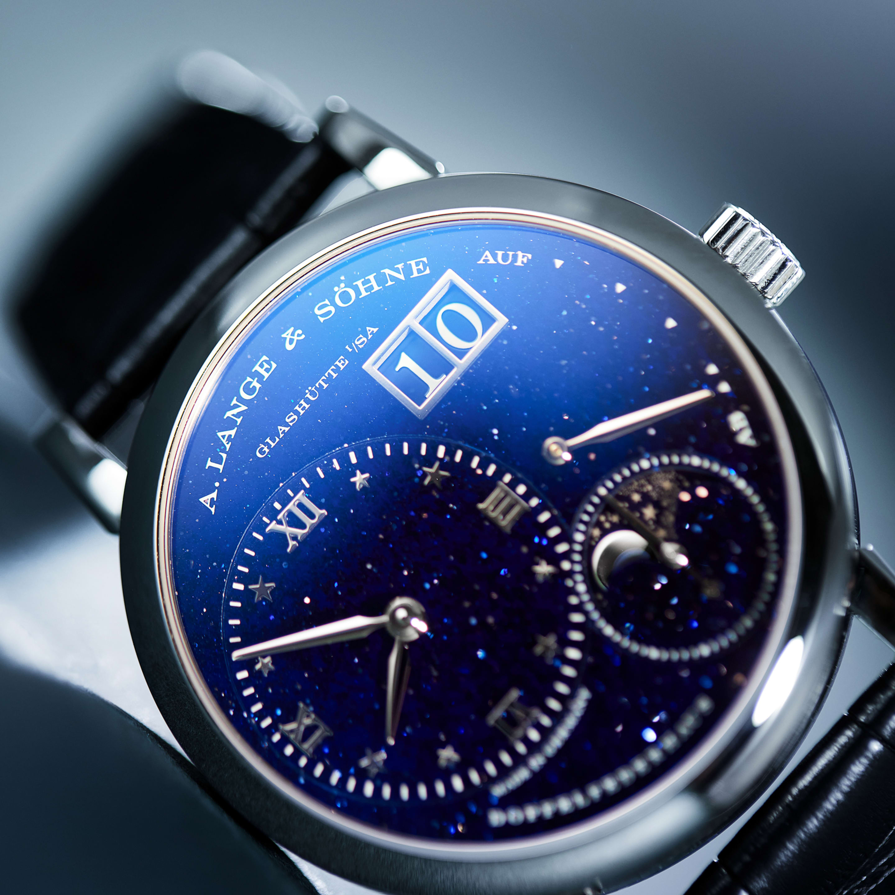 Lange 1 Moonphase White Gold Blue Dial 36mm Product Image