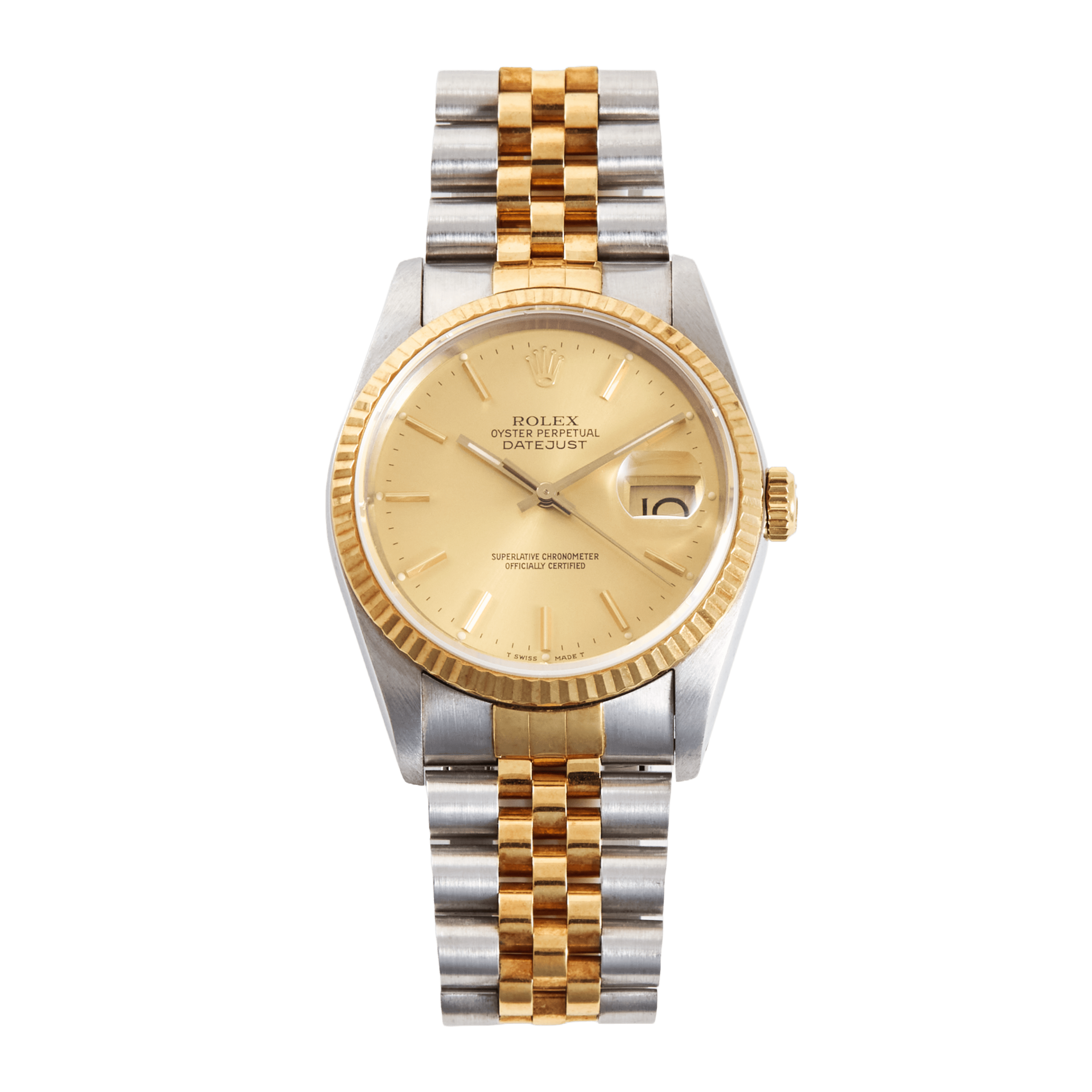 Vintage Datejust Yellow Gold & Steel Jubilee Champagne Dial 36mm Product Image