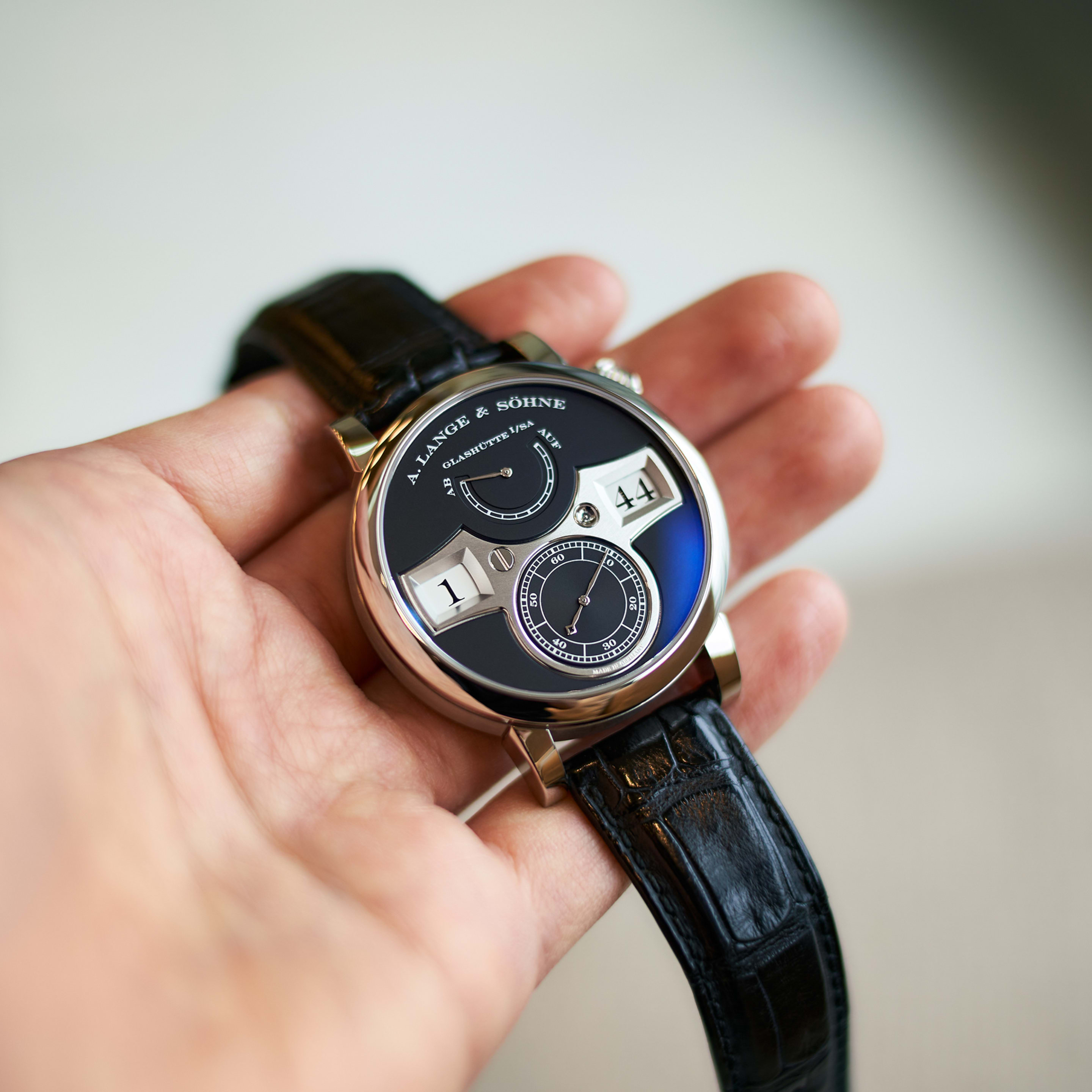 Zeitwerk White Gold Black Dial 41mm Product Image