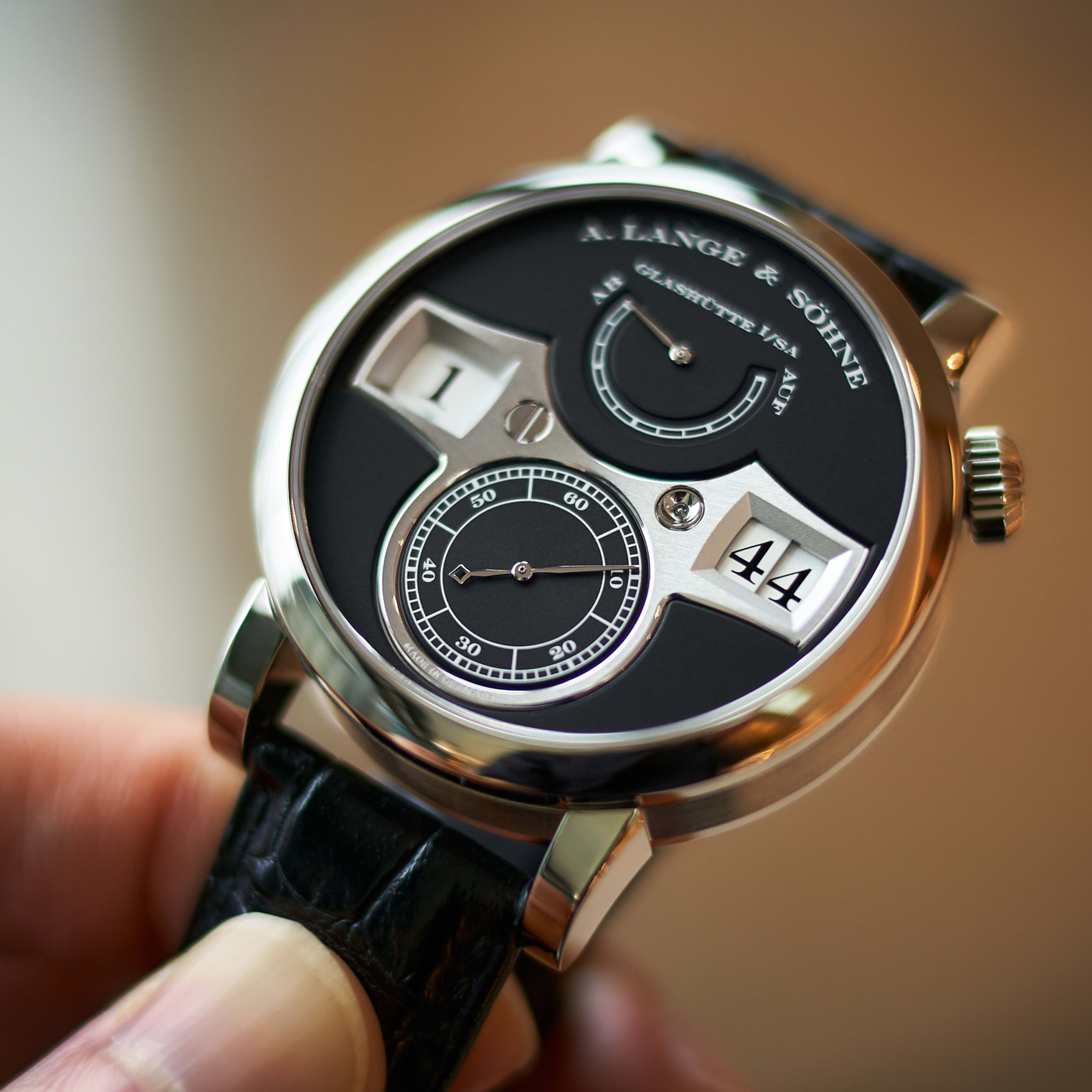 Zeitwerk White Gold Black Dial 41mm Product Image