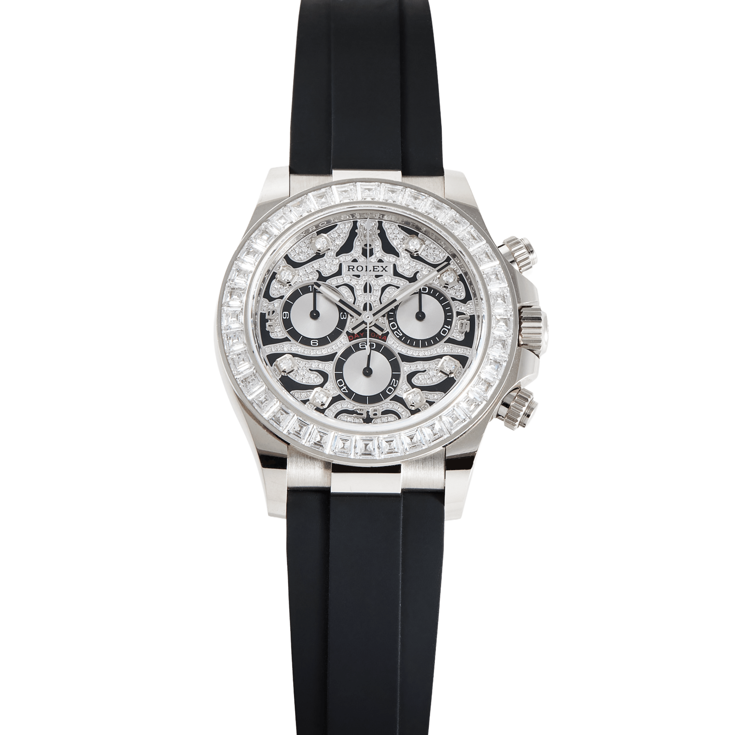 Daytona "Eye of the Tiger" White Gold Pave Dial 40mm Product Image