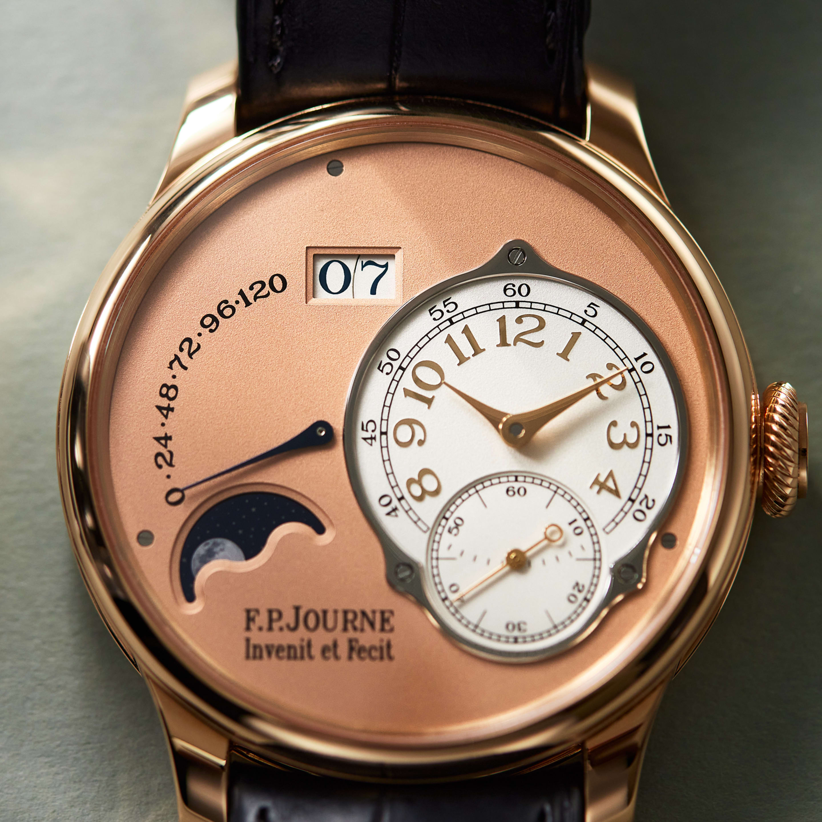 Octa Lune Rose Gold Salmon Dial 40mm Product Image