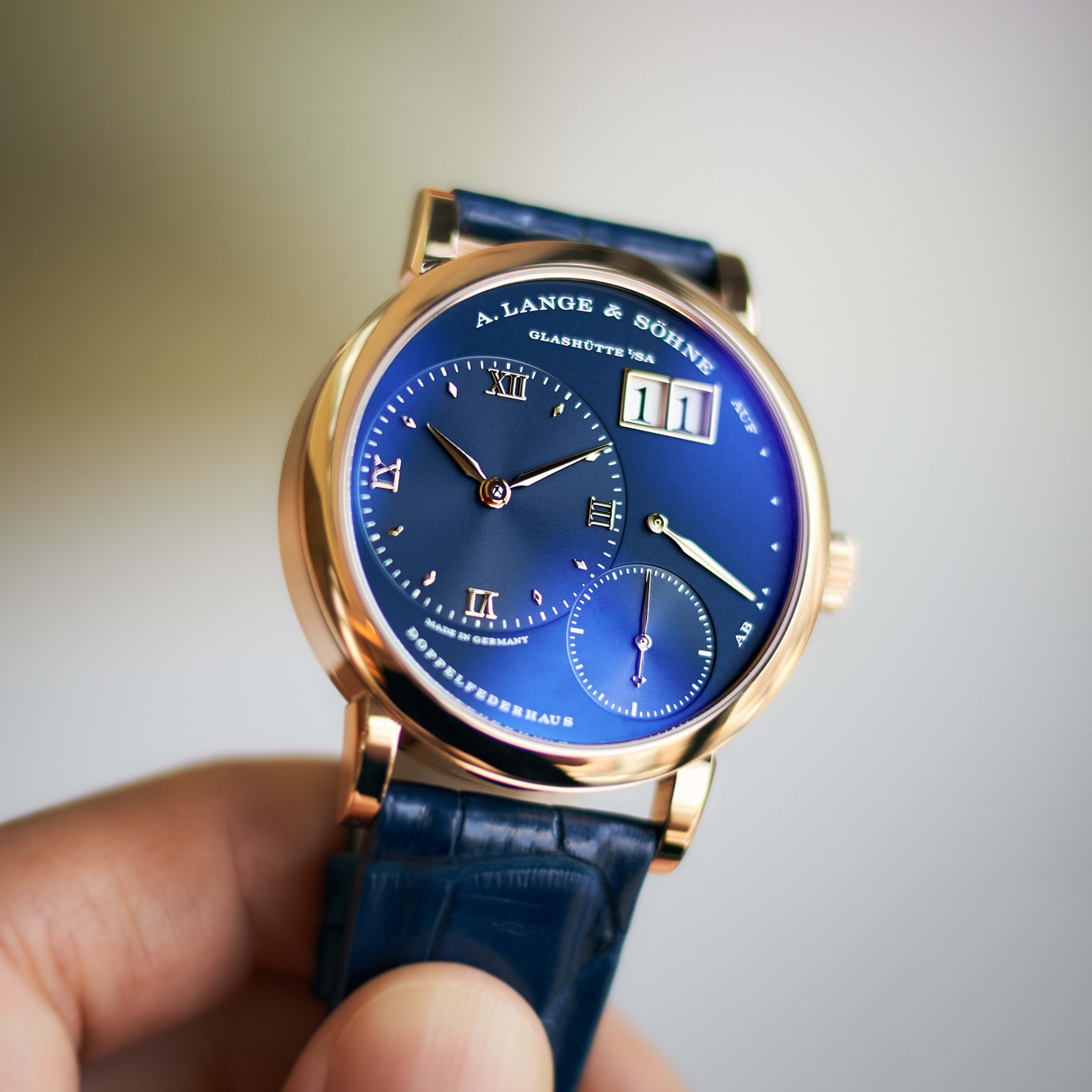 Little Lange 1 Rose Gold Blue Dial 36mm Product Image