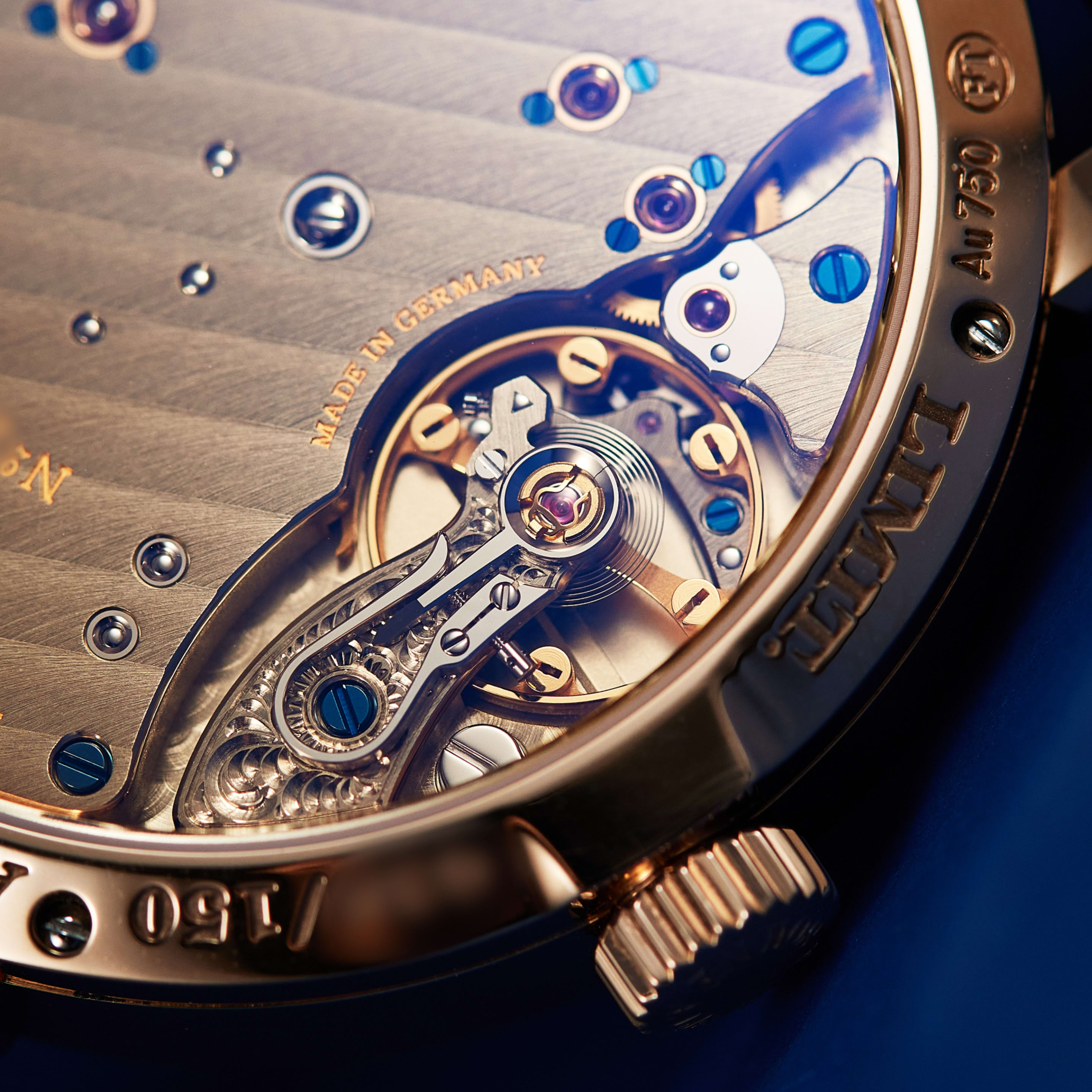 Little Lange 1 Rose Gold Blue Dial 36mm Product Image