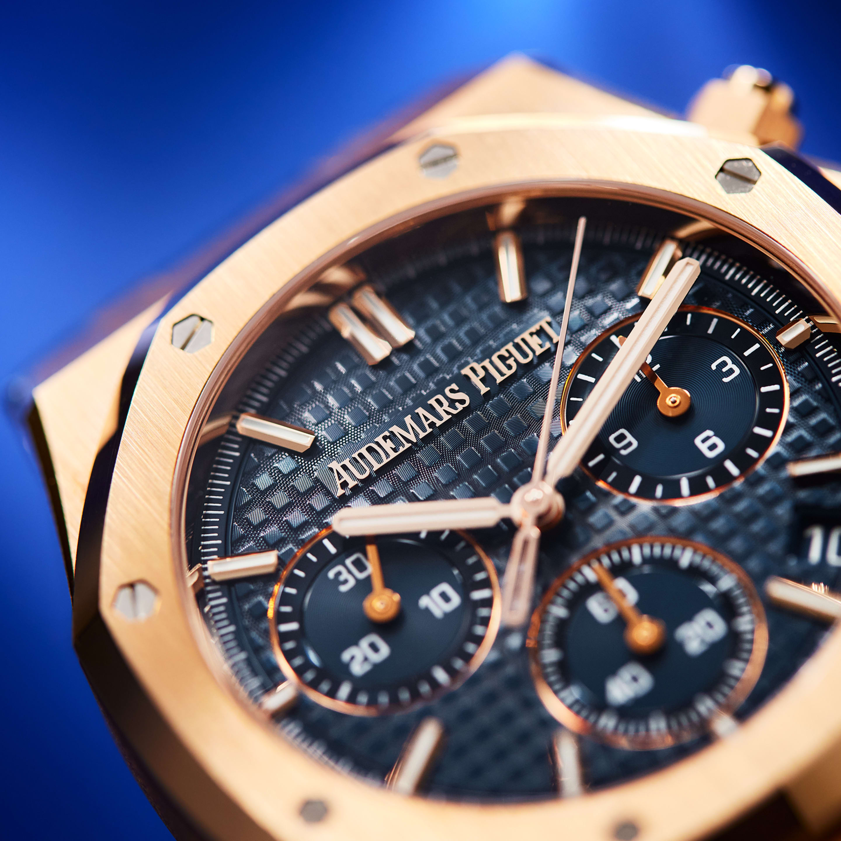 Royal Oak Chronograph Rose Gold Blue Dial 41mm Product Image