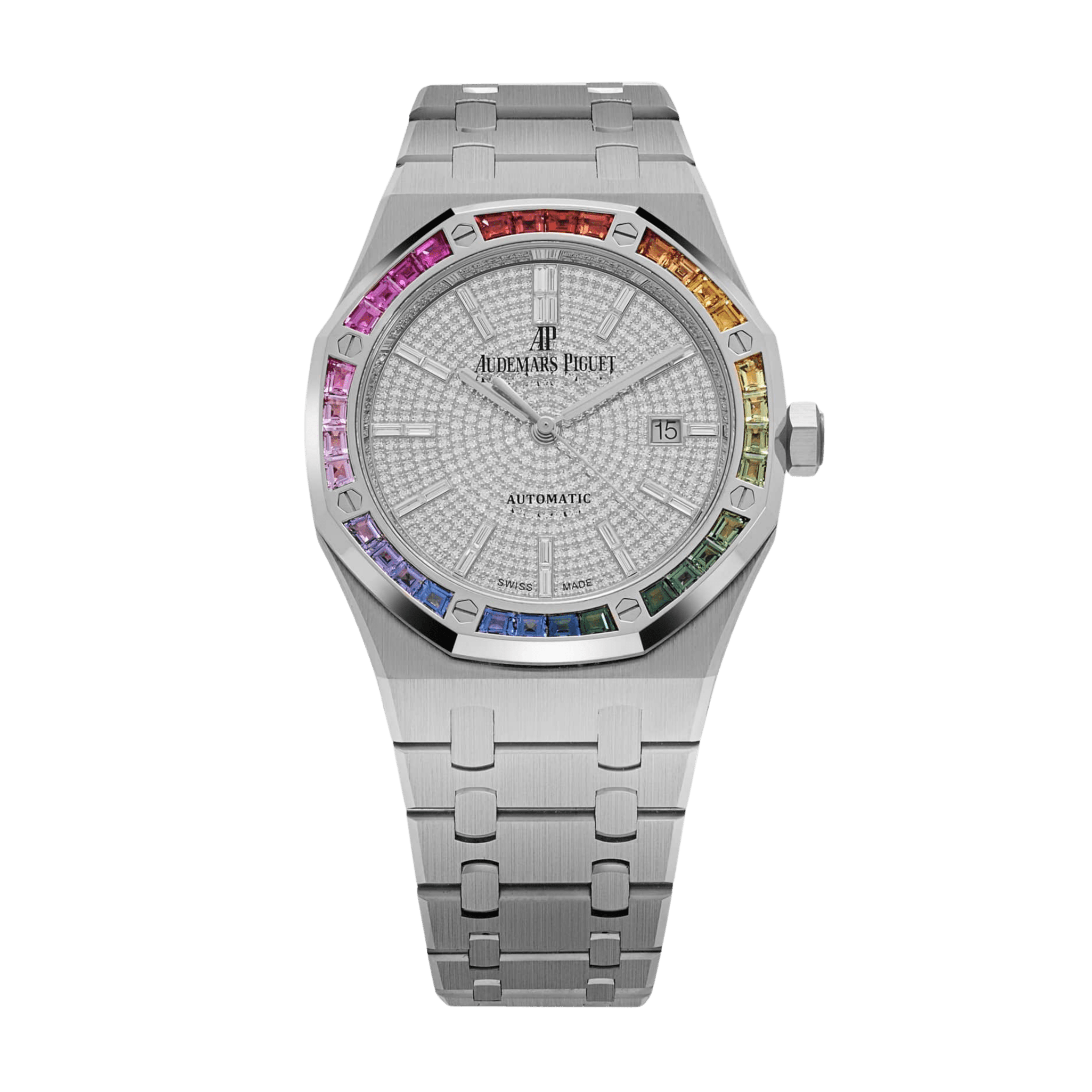 Royal Oak White Gold Rainbow Pave Dial 41mm Limited Edition to 10 Pcs Product Image