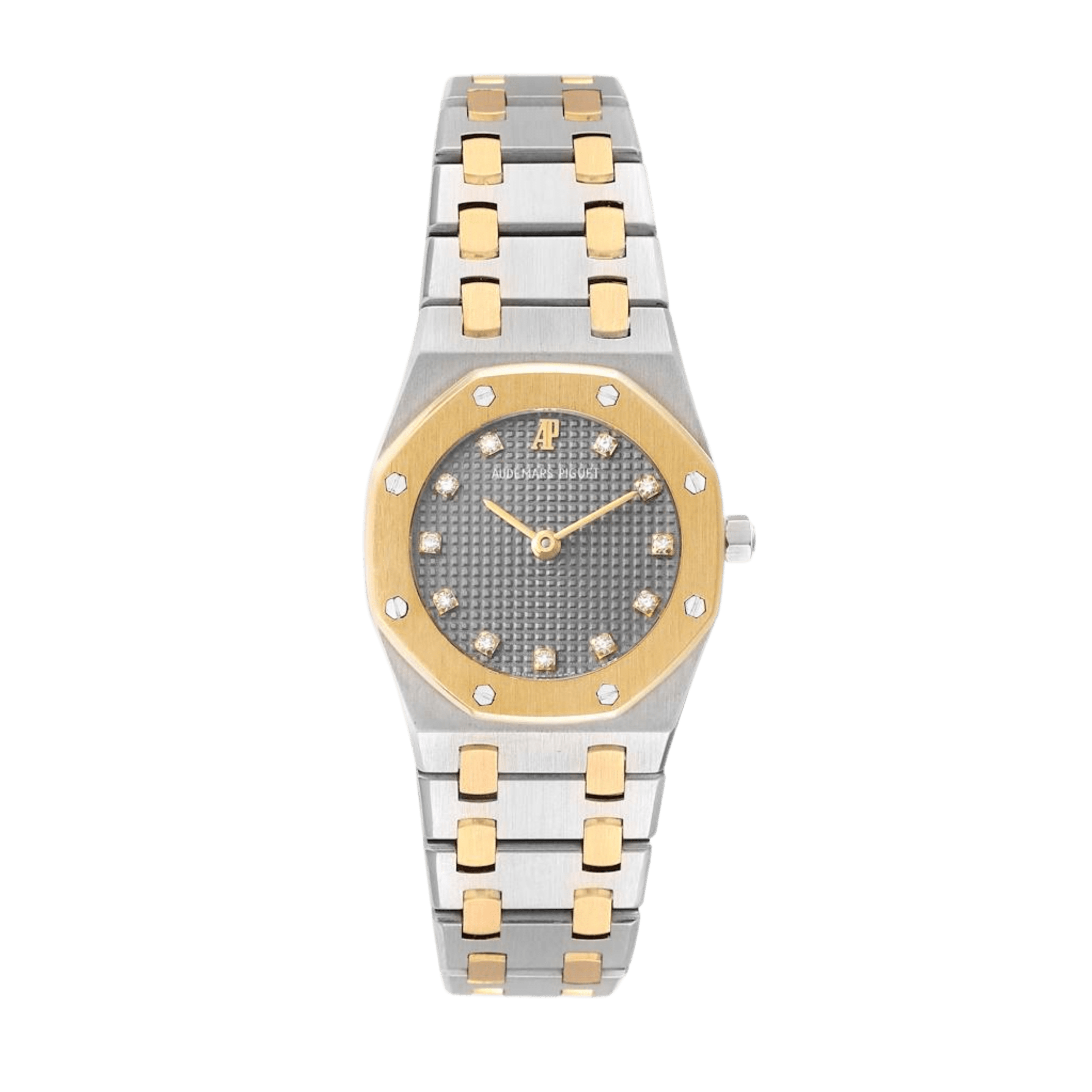 Vintage Royal Oak Yellow Gold & Steel Grey Diamond Dial 24mm Product Image