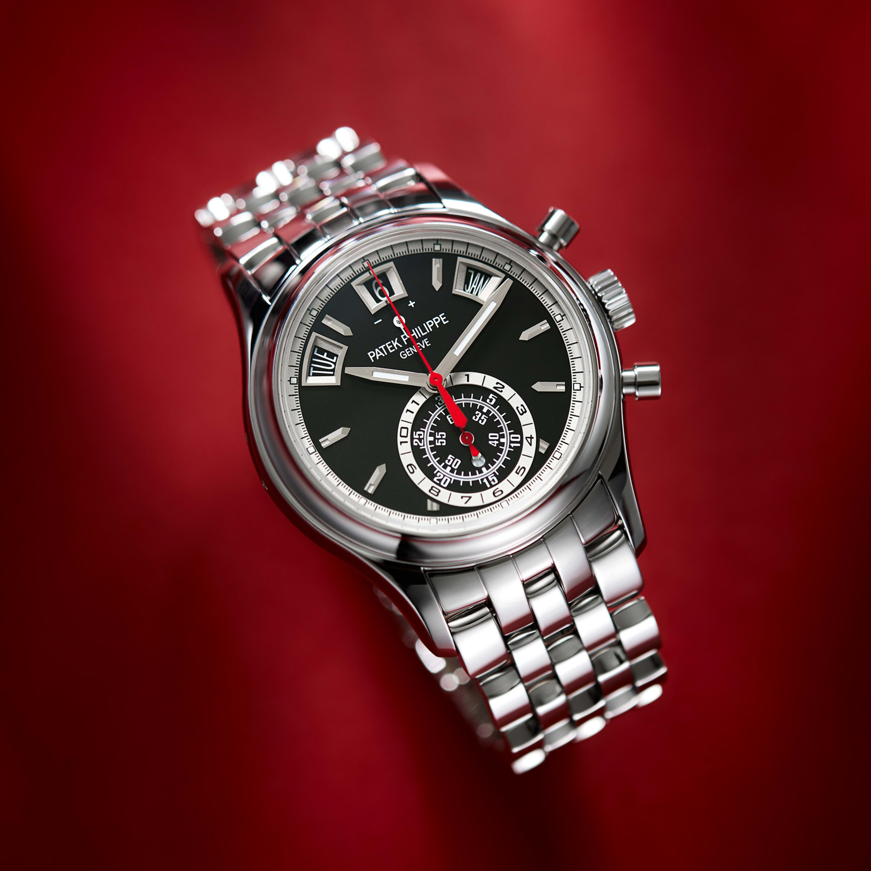 Complications Annual Calendar Chronograph Steel Black Dial 40mm Product Image