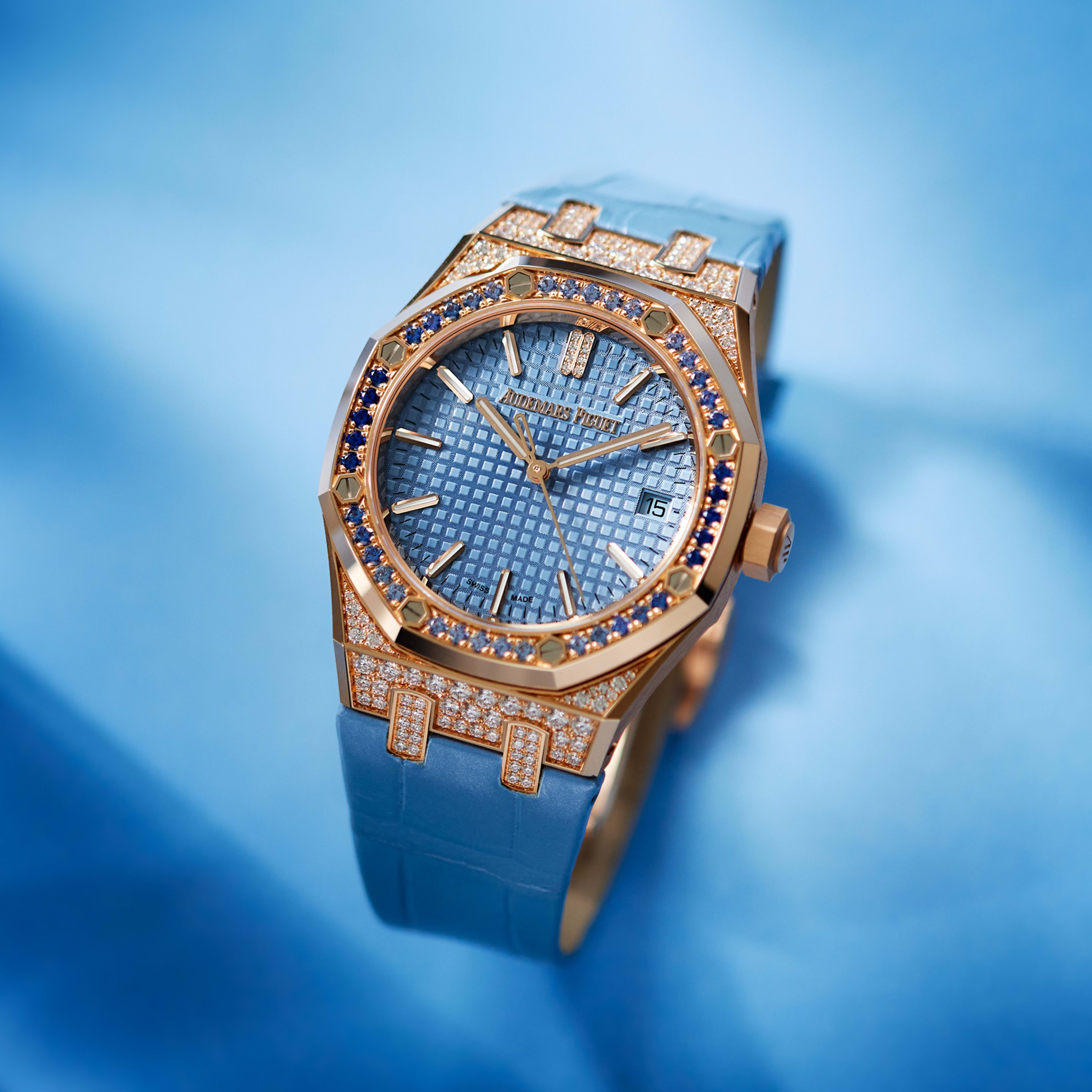 Royal Oak Selfwinding Rose Gold Diamond Blue Dial 37mm Product Image