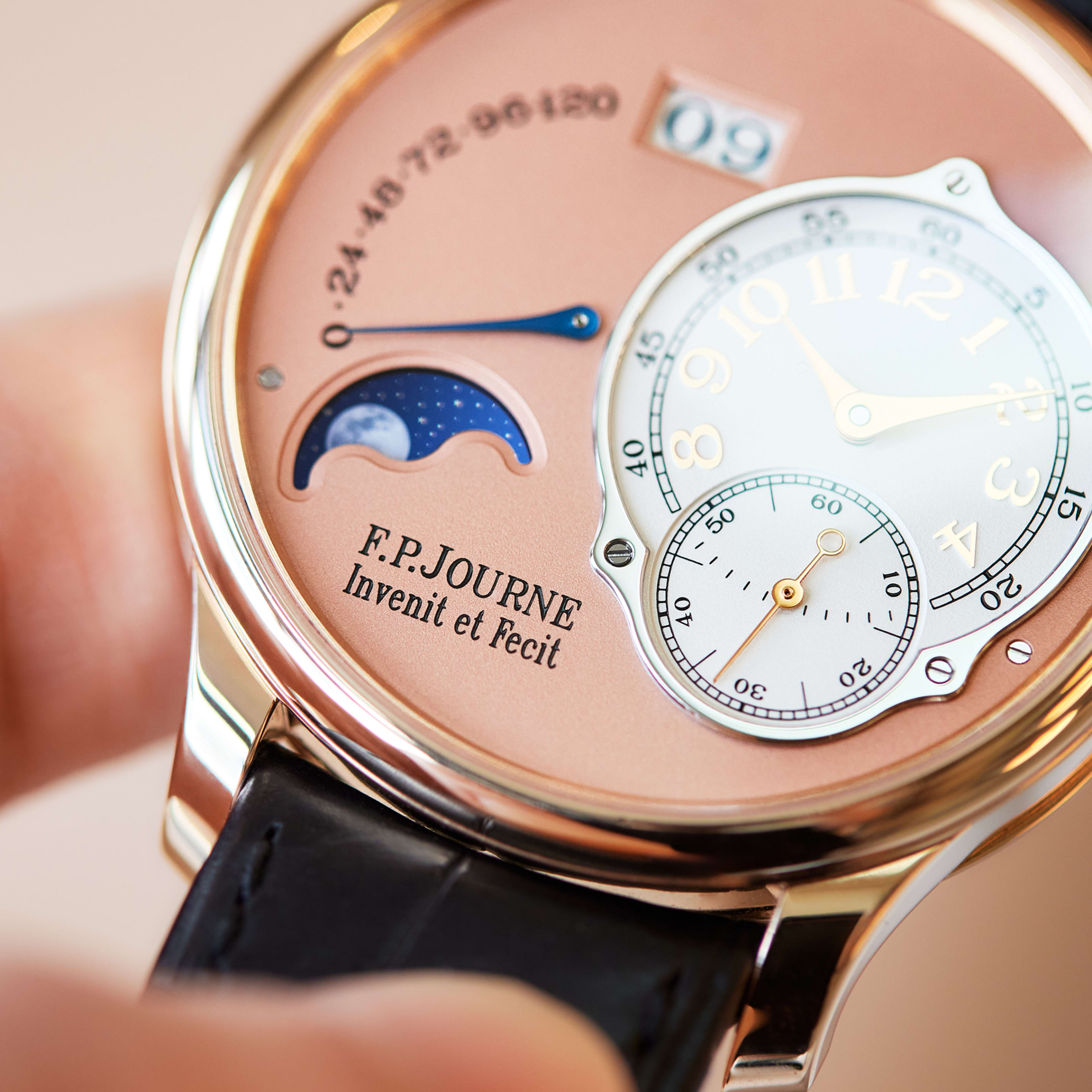 Octa Lune Rose Gold Salmon Dial 40mm Product Image
