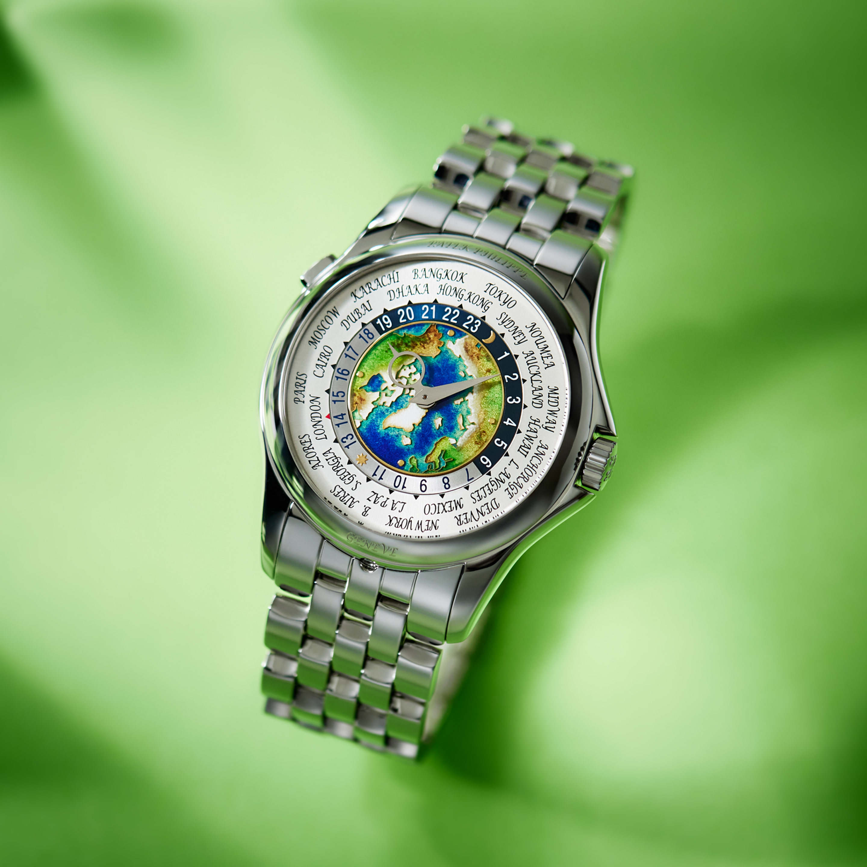 World Time Platinum Cloisonné Enamel Dial 39mm Product Image