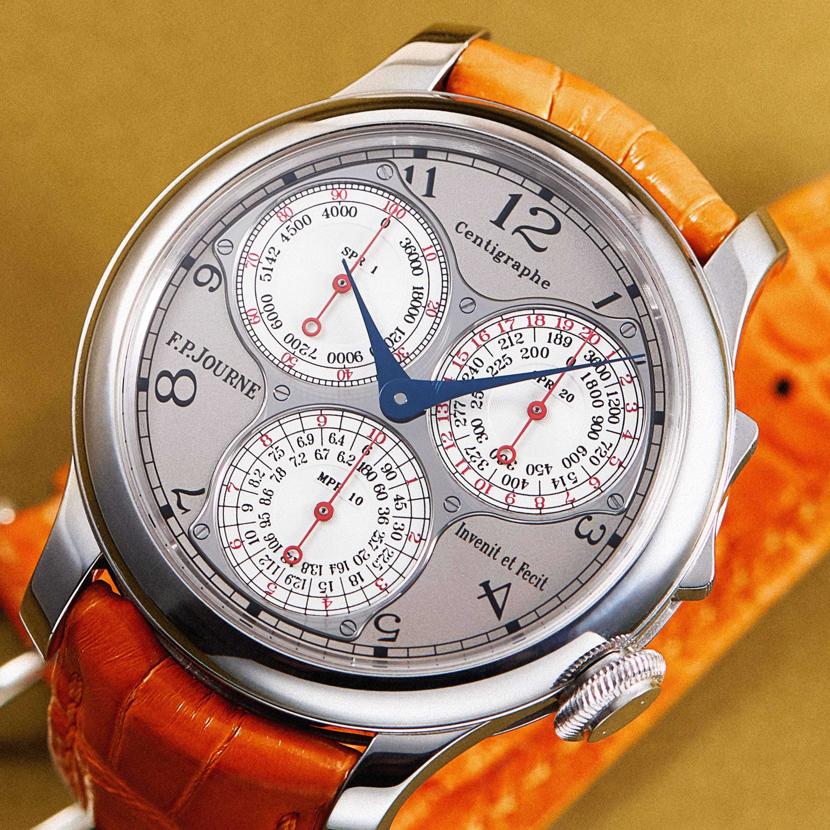 Centigraph Souverain Platinum Grey Dial 40mm Product Image