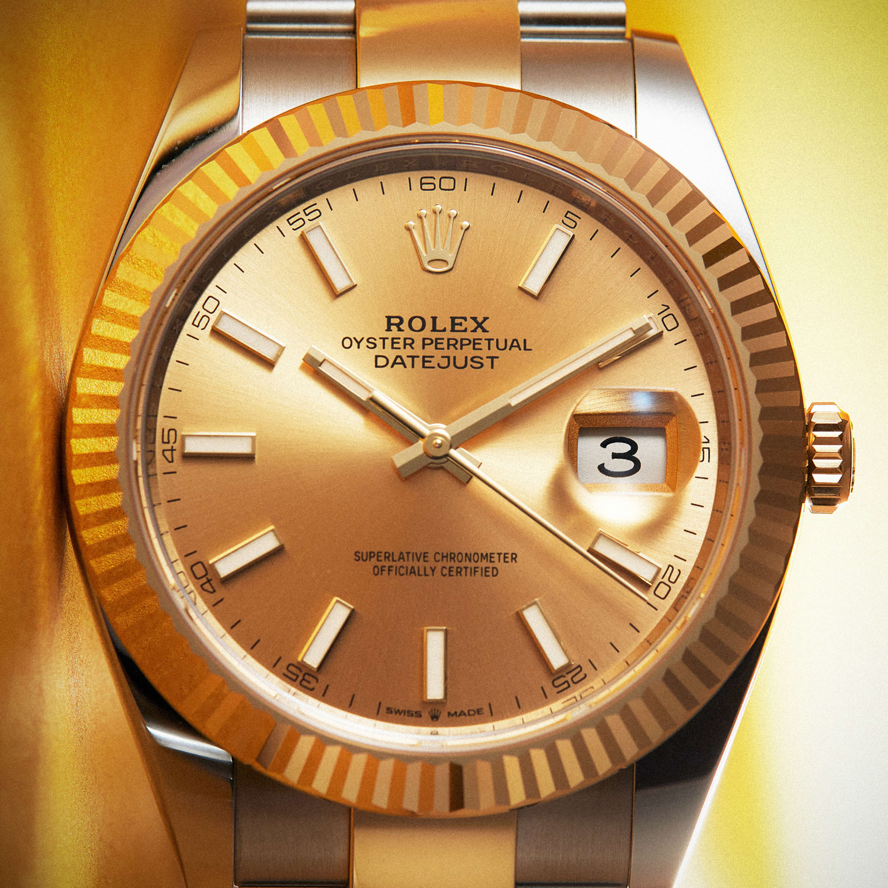 Datejust Yellow Gold & Steel Champagne Dial 41mm Product Image