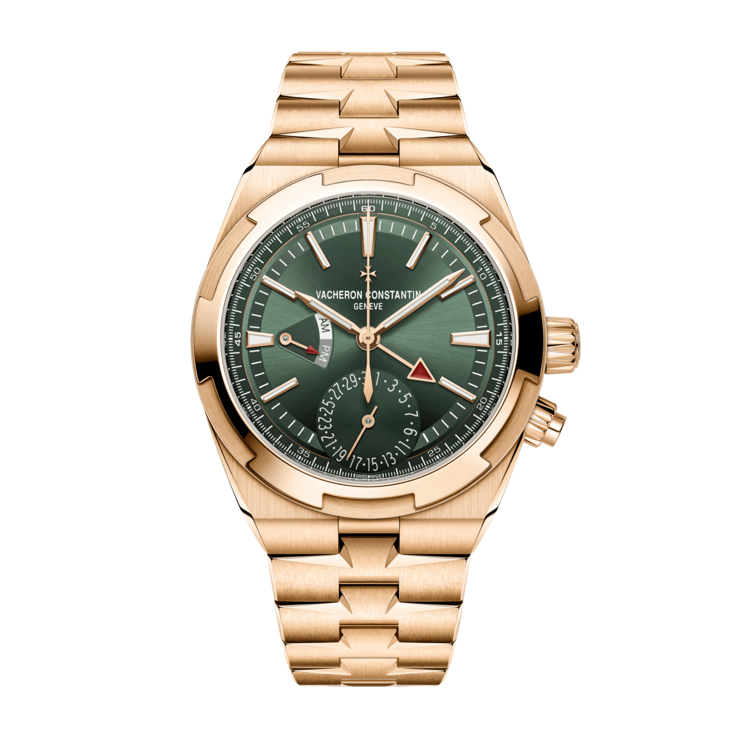 Overseas Dual Time Rose Gold Green Dial 41mm Product Image