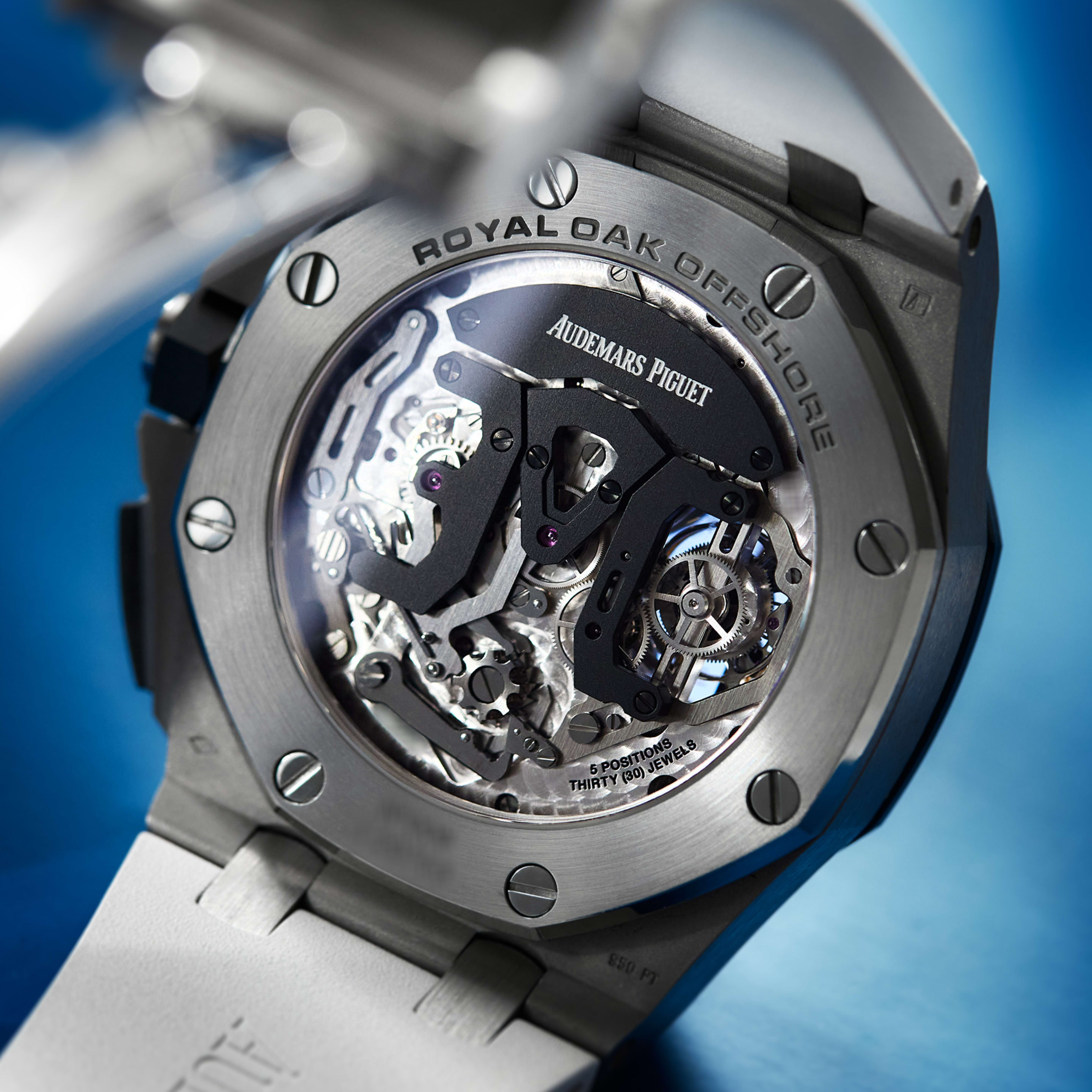 Royal Oak Offshore Tourbillon Chronograph Platinum Blue Dial 44mm Product Image