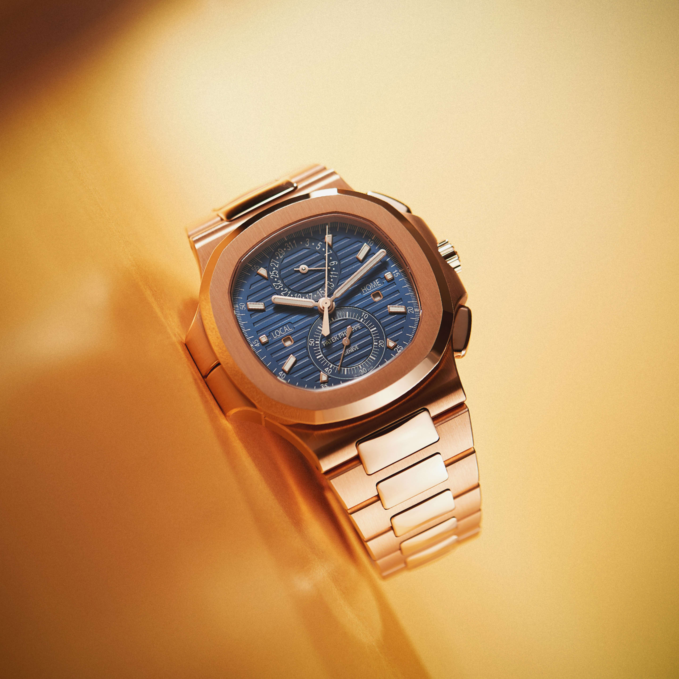 Nautilus Travel Time Rose Gold Blue Dial 40mm Product Image