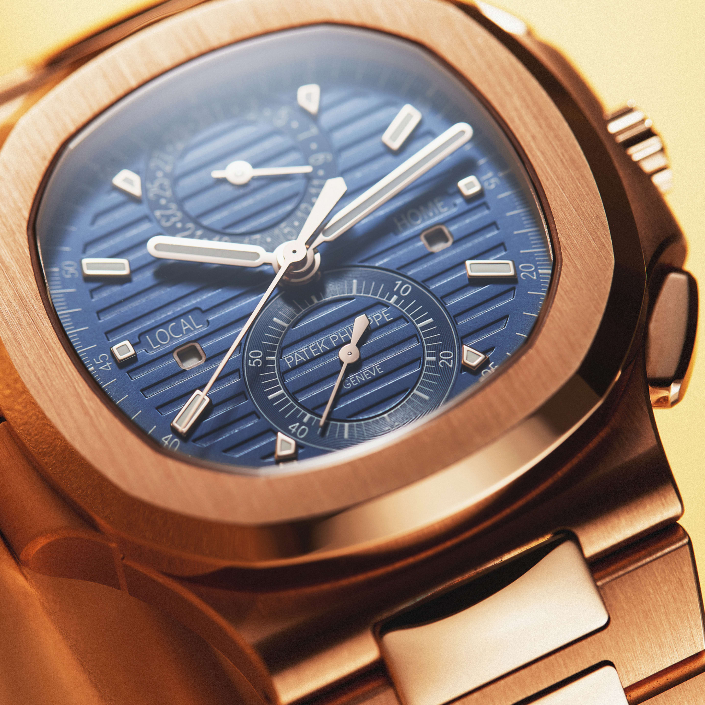 Nautilus Travel Time Rose Gold Blue Dial 40mm Product Image