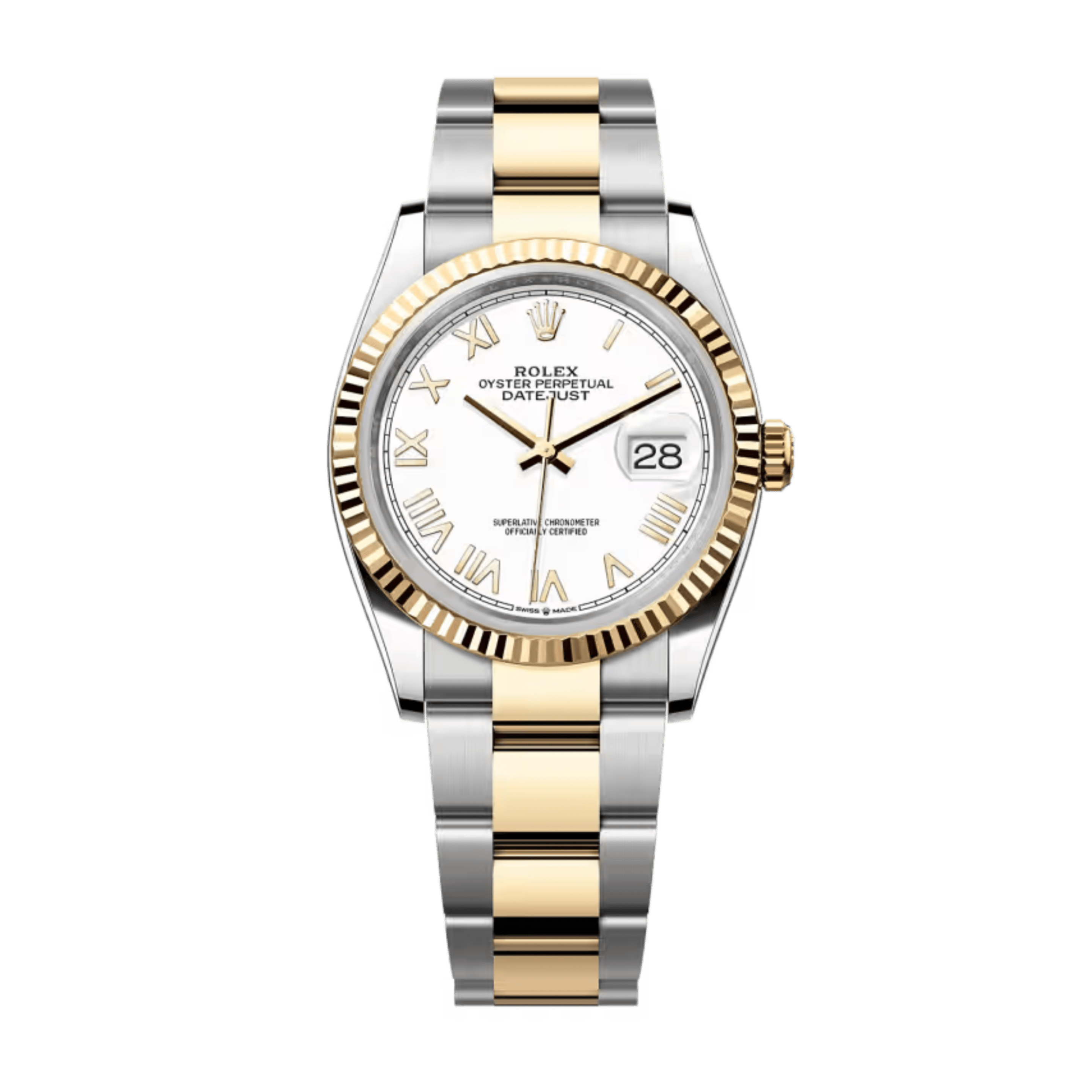 Datejust Yellow & Steel White Dial 36mm Product Image