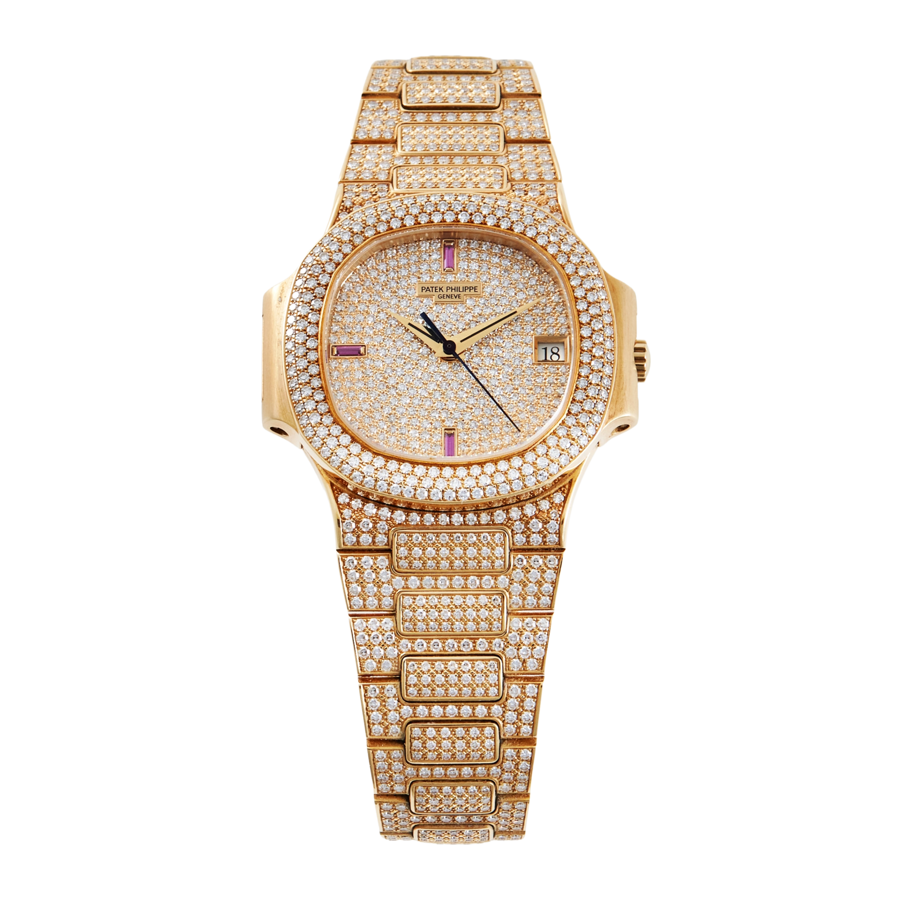 Nautilus Yellow Gold Diamond Pave Dial 37mm Product Image